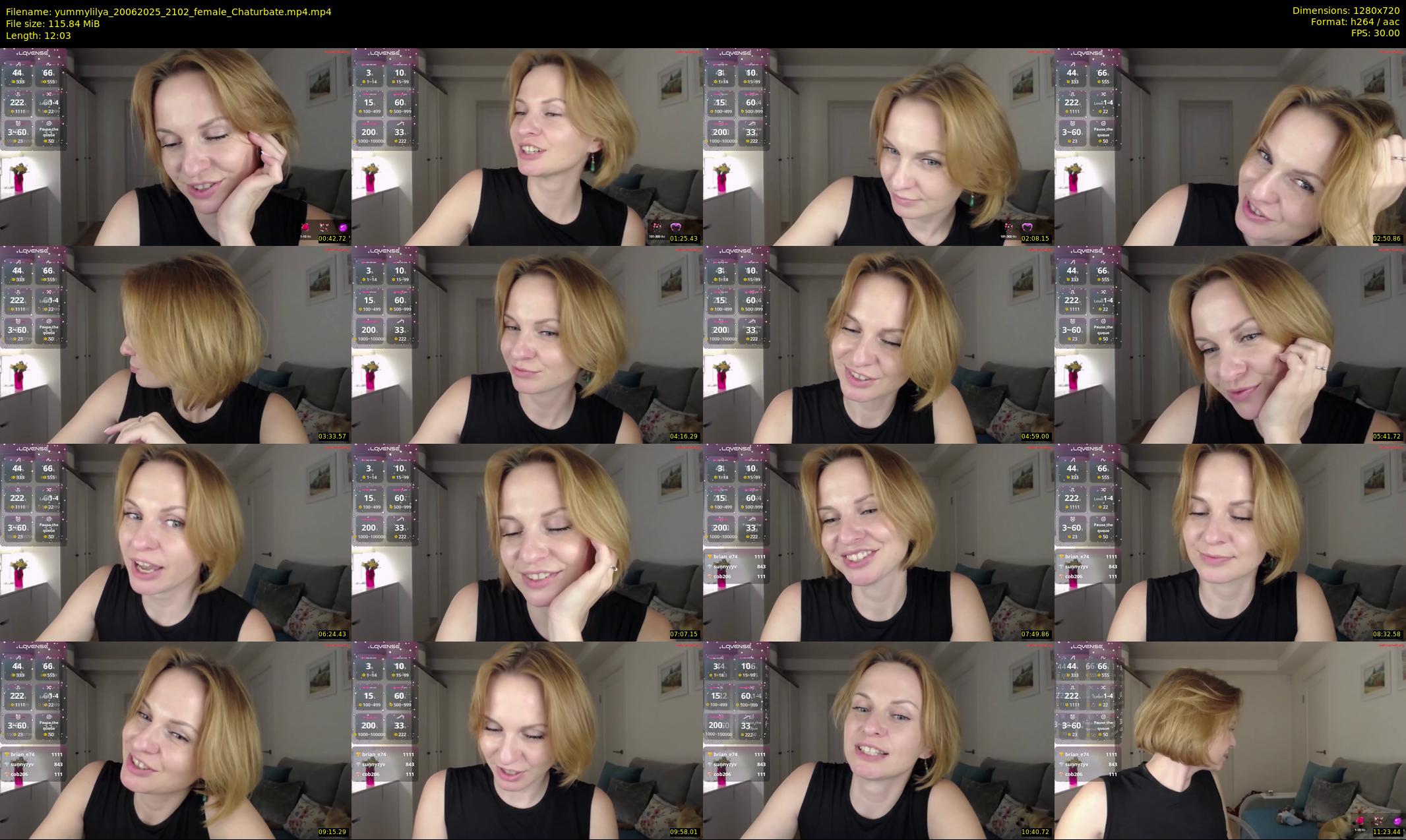 yummylilya — 13 minute Chaturbate female cam show recording, 720p, Jun 20, 2025