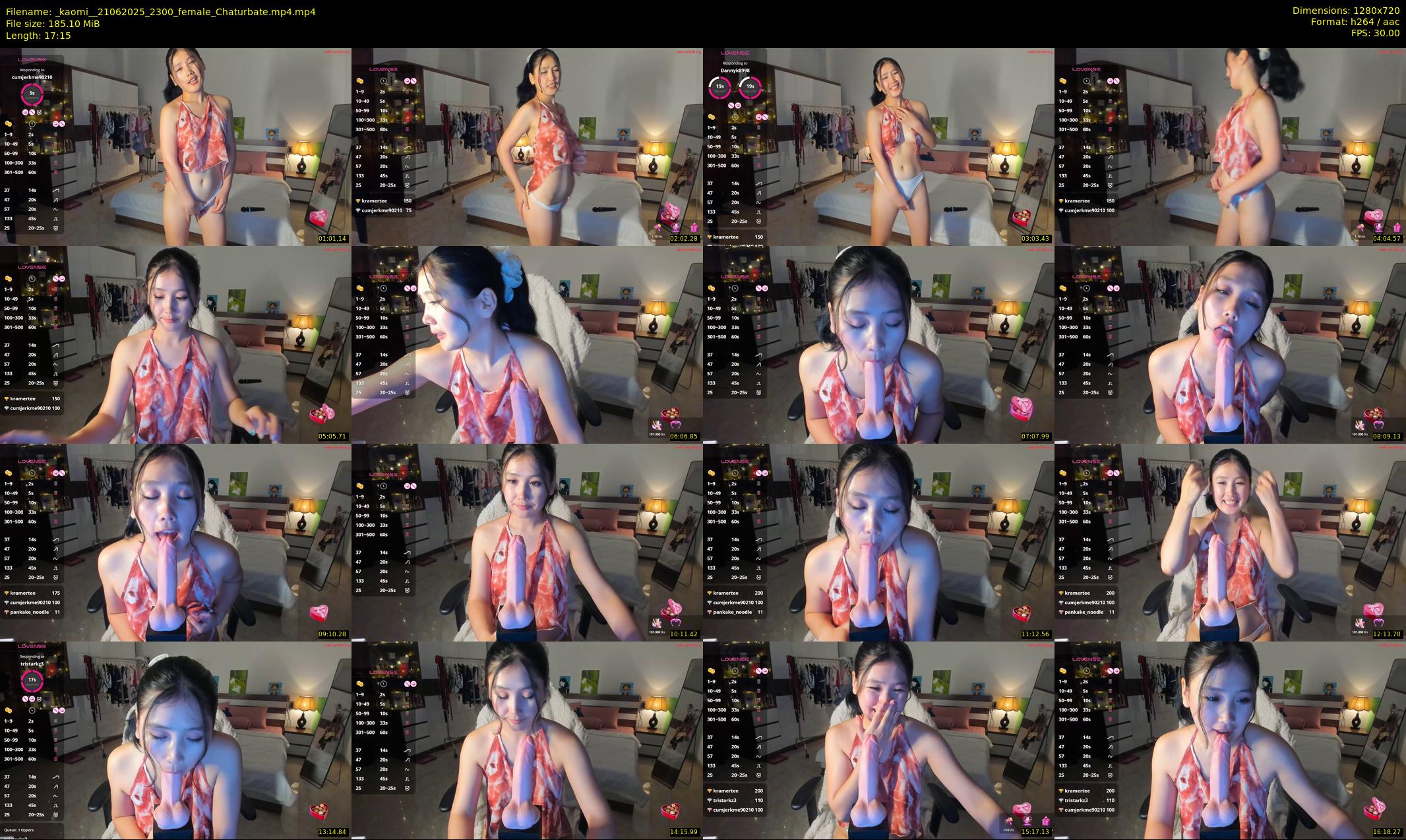 _kaomi_ — 18 minute Chaturbate female cam show recording, 720p, Jun 21, 2025