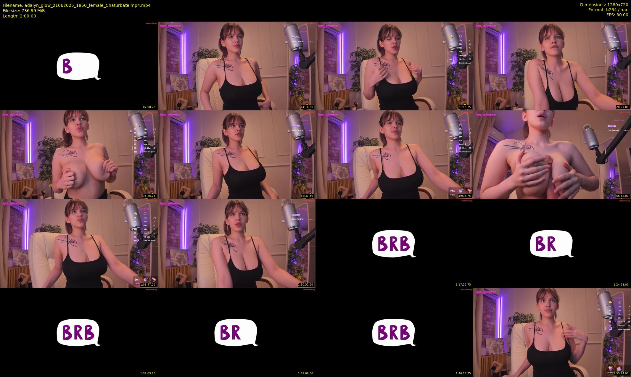 adalyn_glow — 120 minute Chaturbate female cam show recording, 720p, Jun 21, 2025