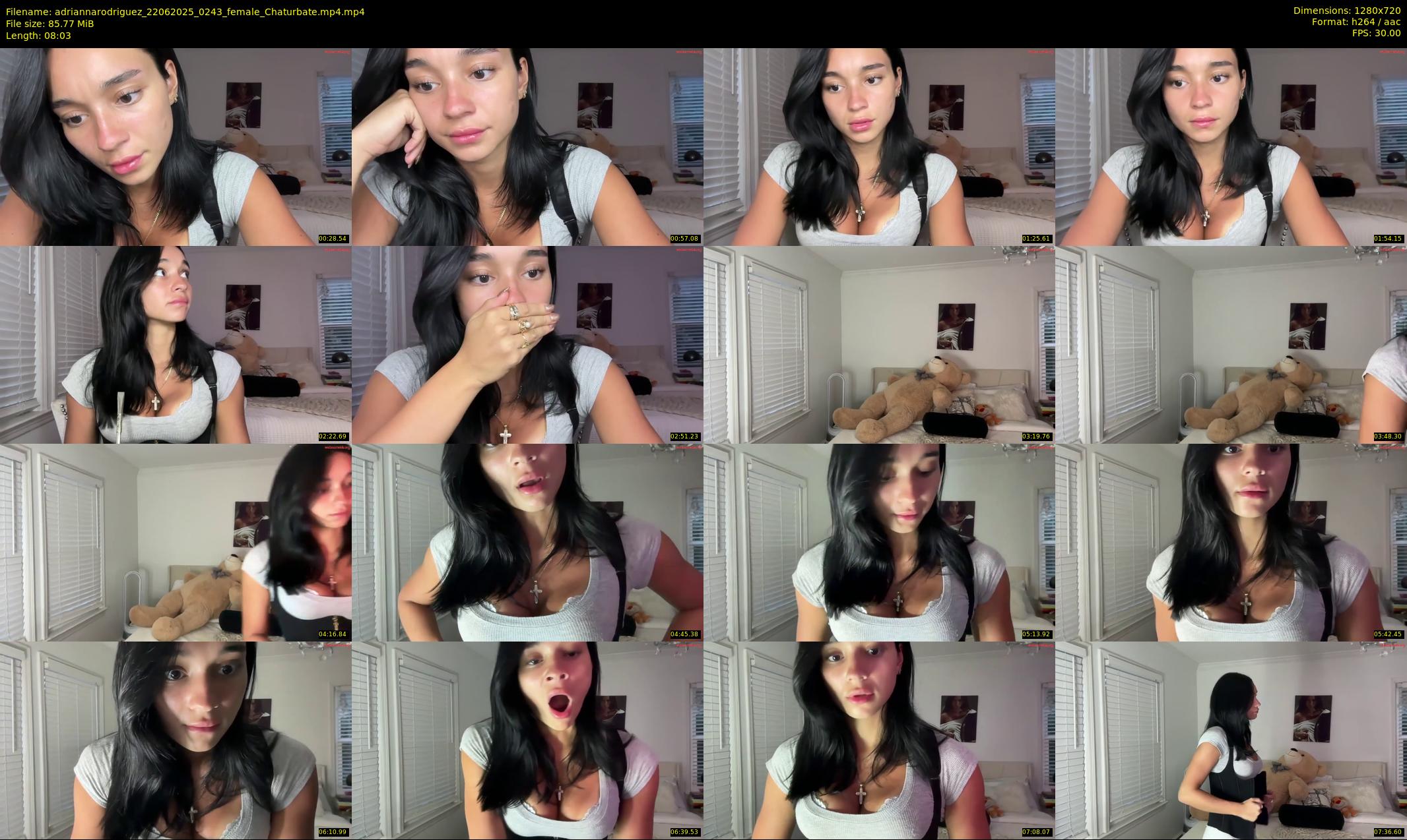 adriannarodriguez — 9 minute Chaturbate female cam show recording, 720p, Jun 22, 2025