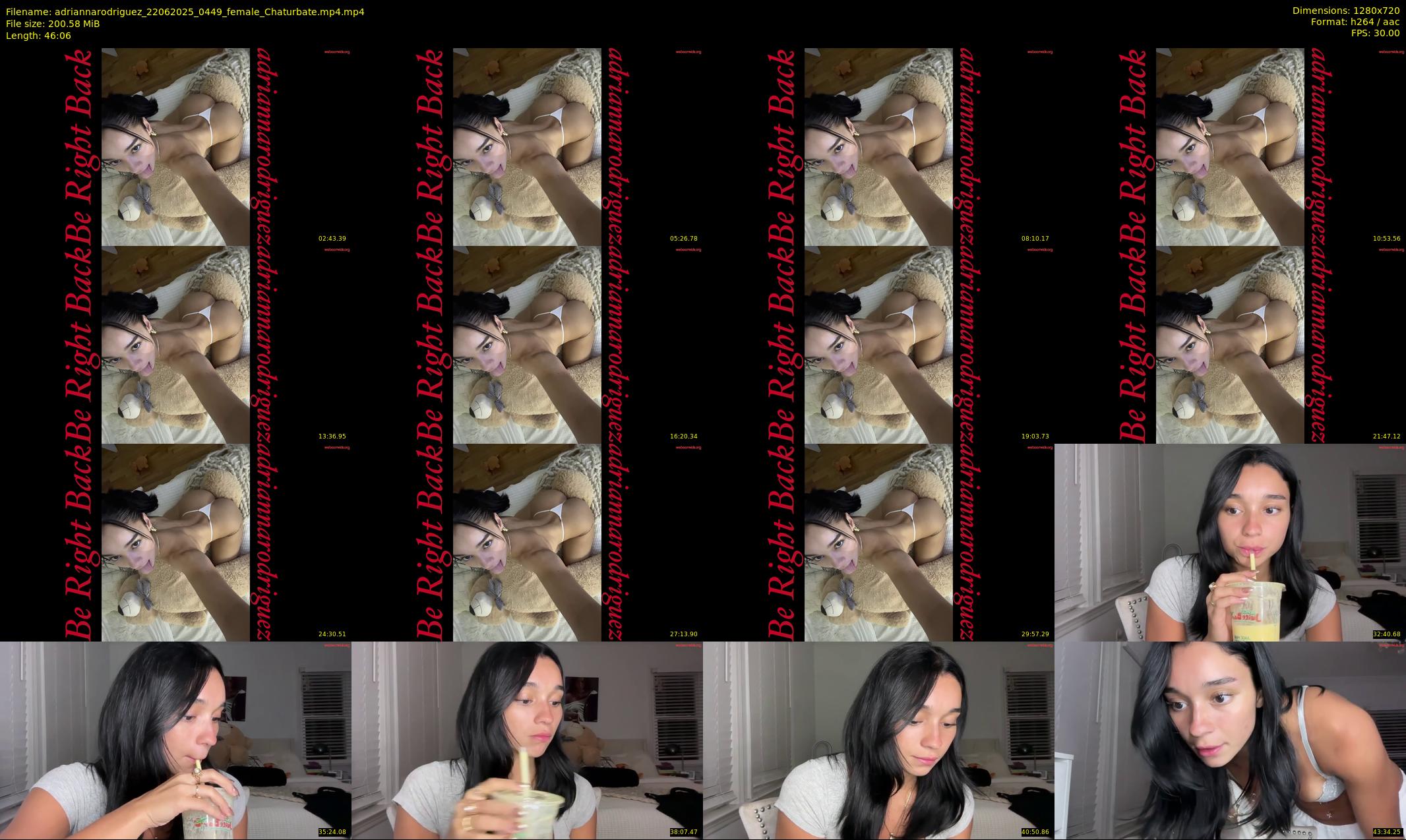 adriannarodriguez — 47 minute Chaturbate female cam show recording, 720p, Jun 22, 2025