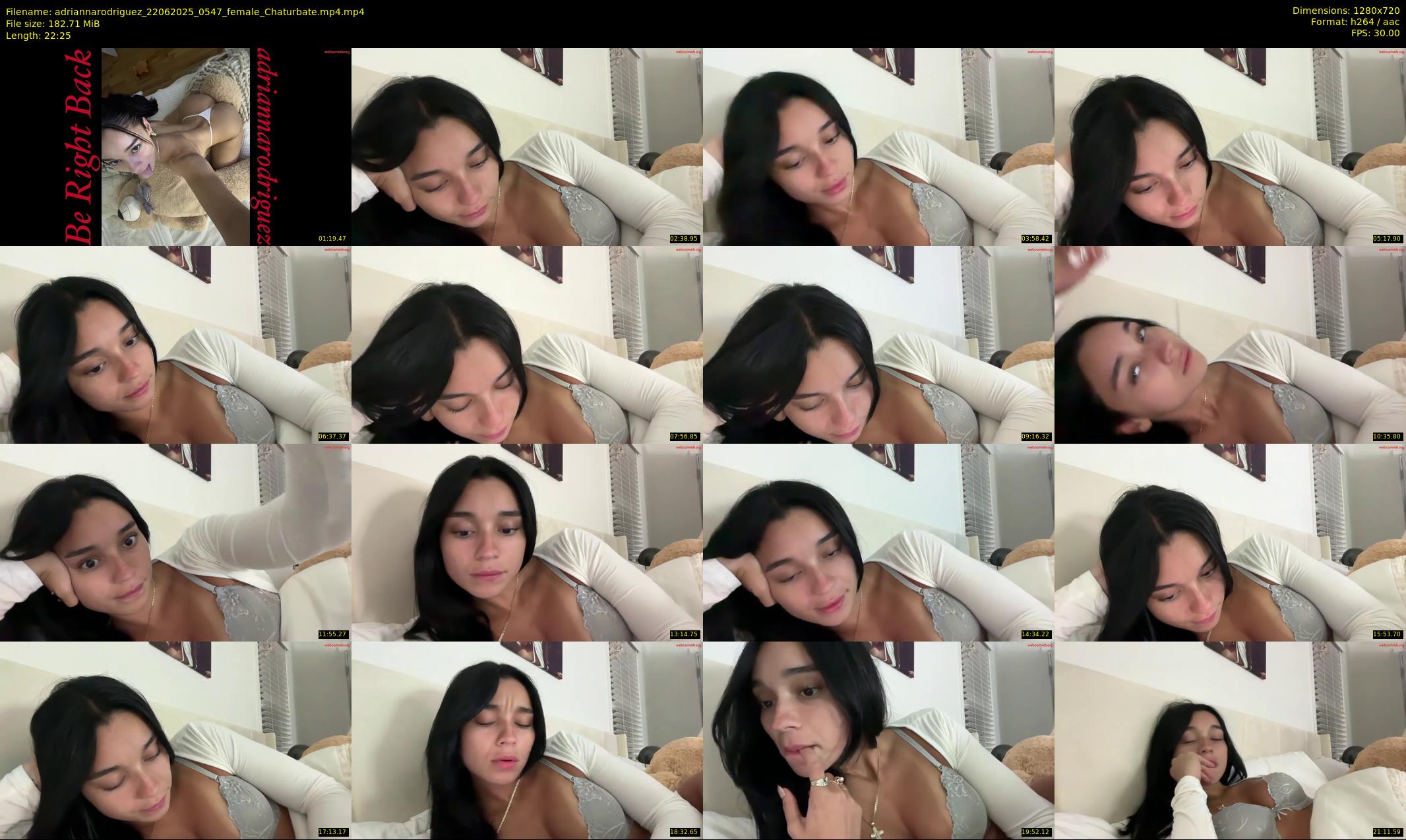 adriannarodriguez — 23 minute Chaturbate female cam show recording, 720p, Jun 22, 2025