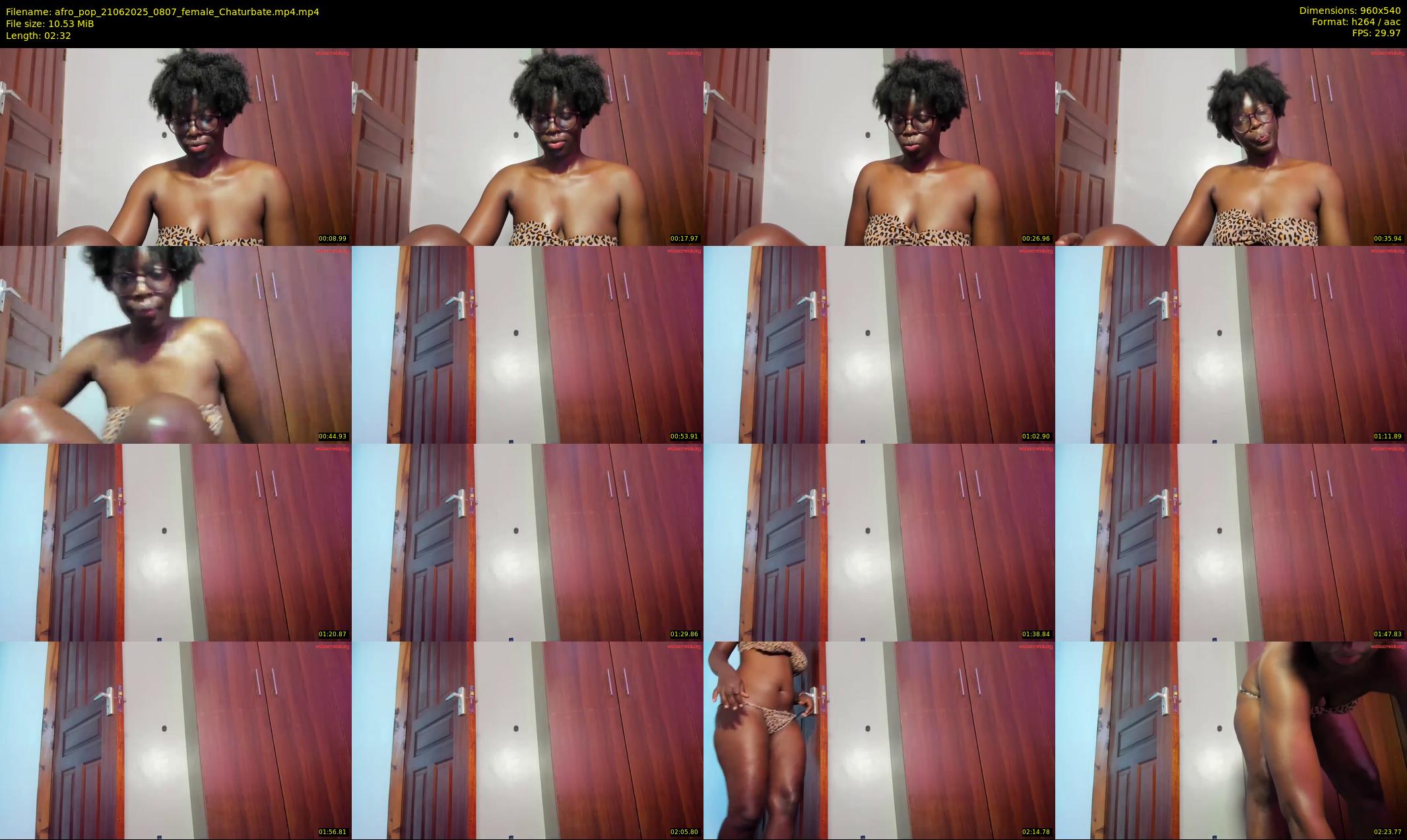 afro_pop — 3 minute Chaturbate female cam show recording, 480p, Jun 21, 2025