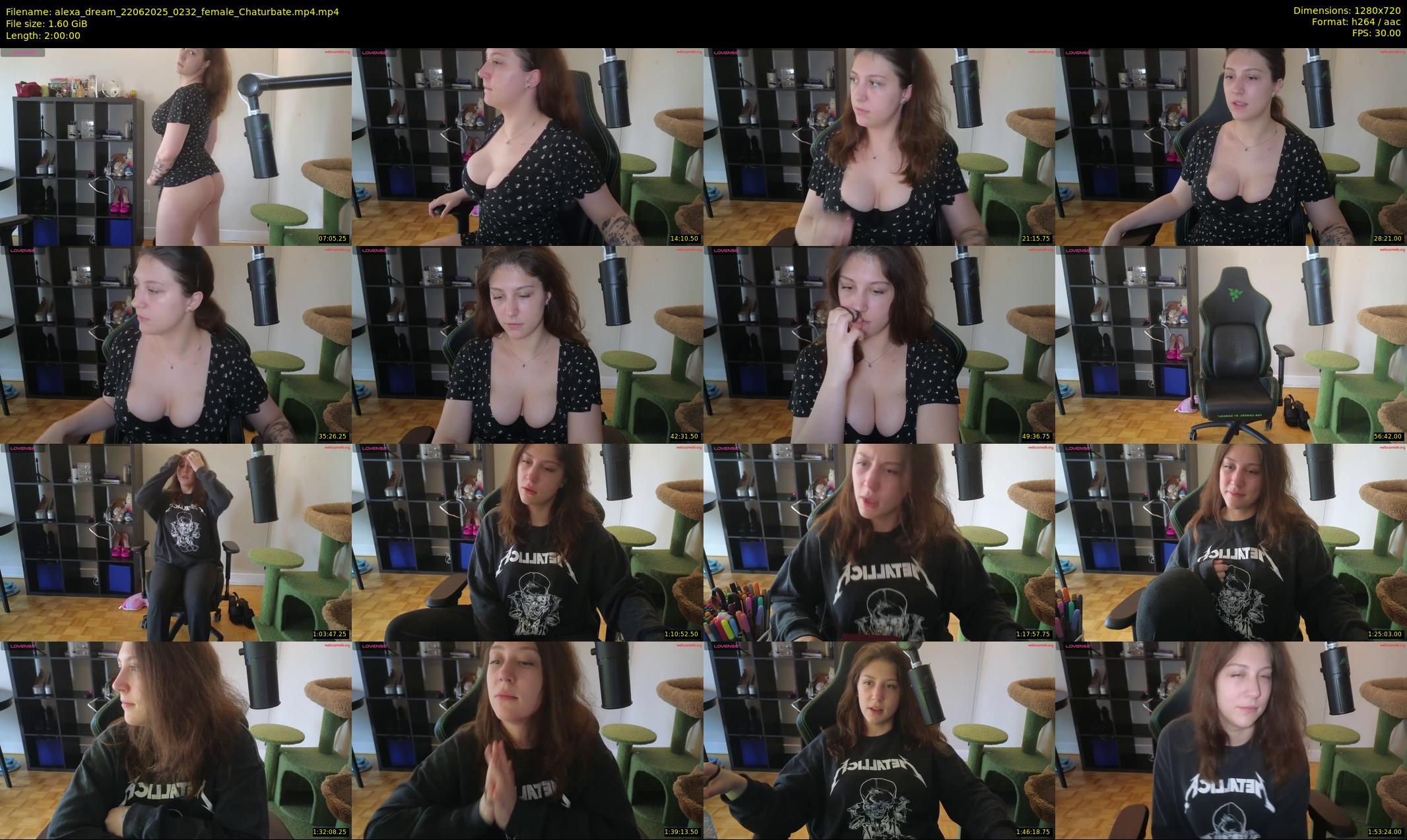 alexa_dream — 120 minute Chaturbate female cam show recording, 720p, Jun 22, 2025