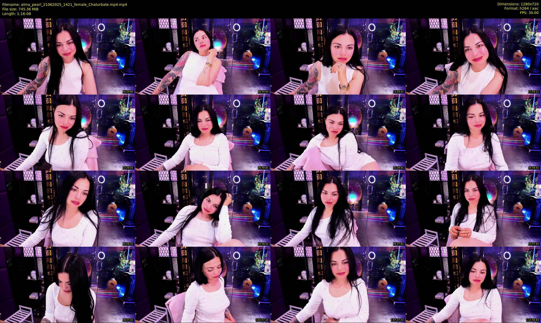 alma_pearl — 77 minute Chaturbate female cam show recording, 720p, Jun 21, 2025