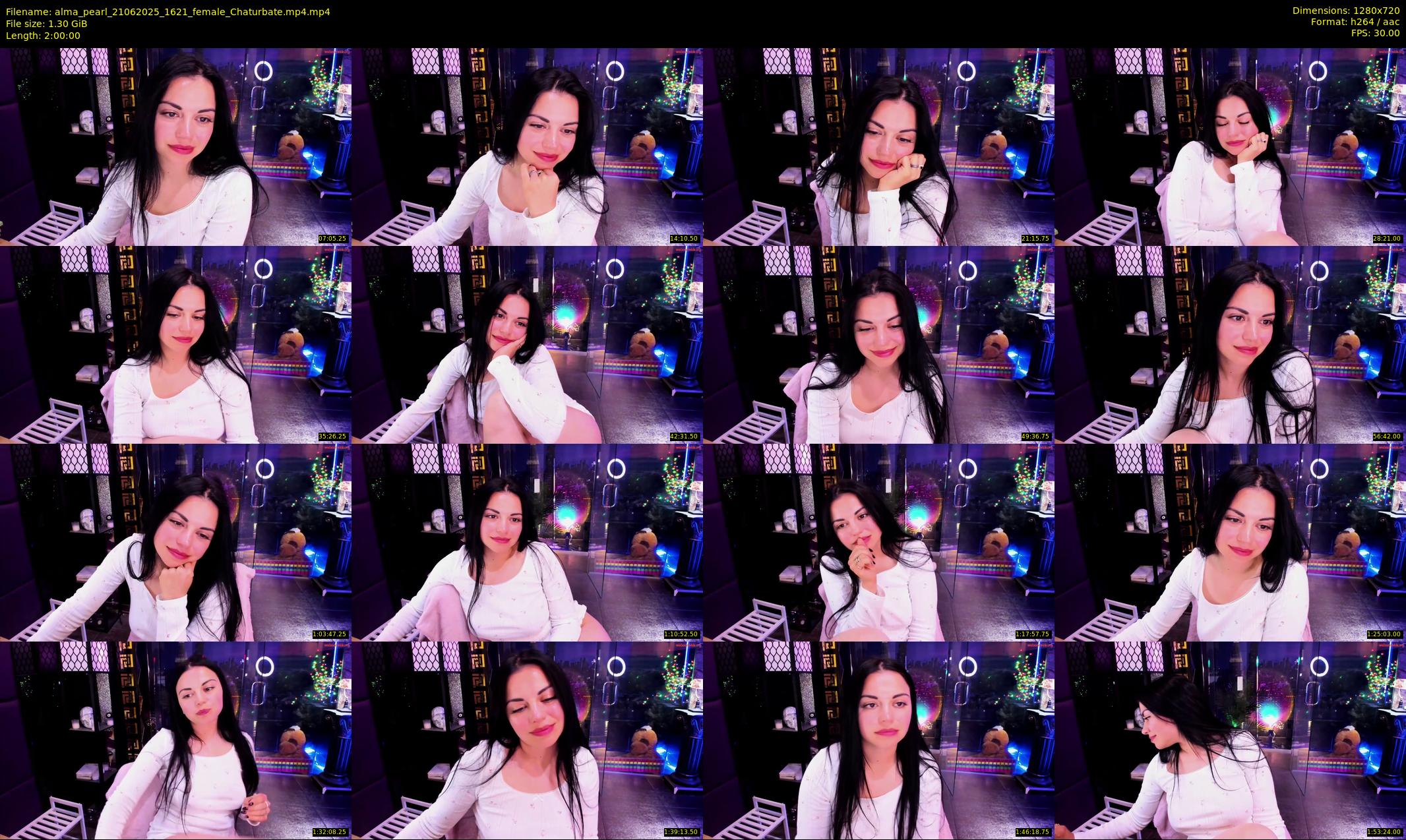 alma_pearl — 120 minute Chaturbate female cam show recording, 720p, Jun 21, 2025