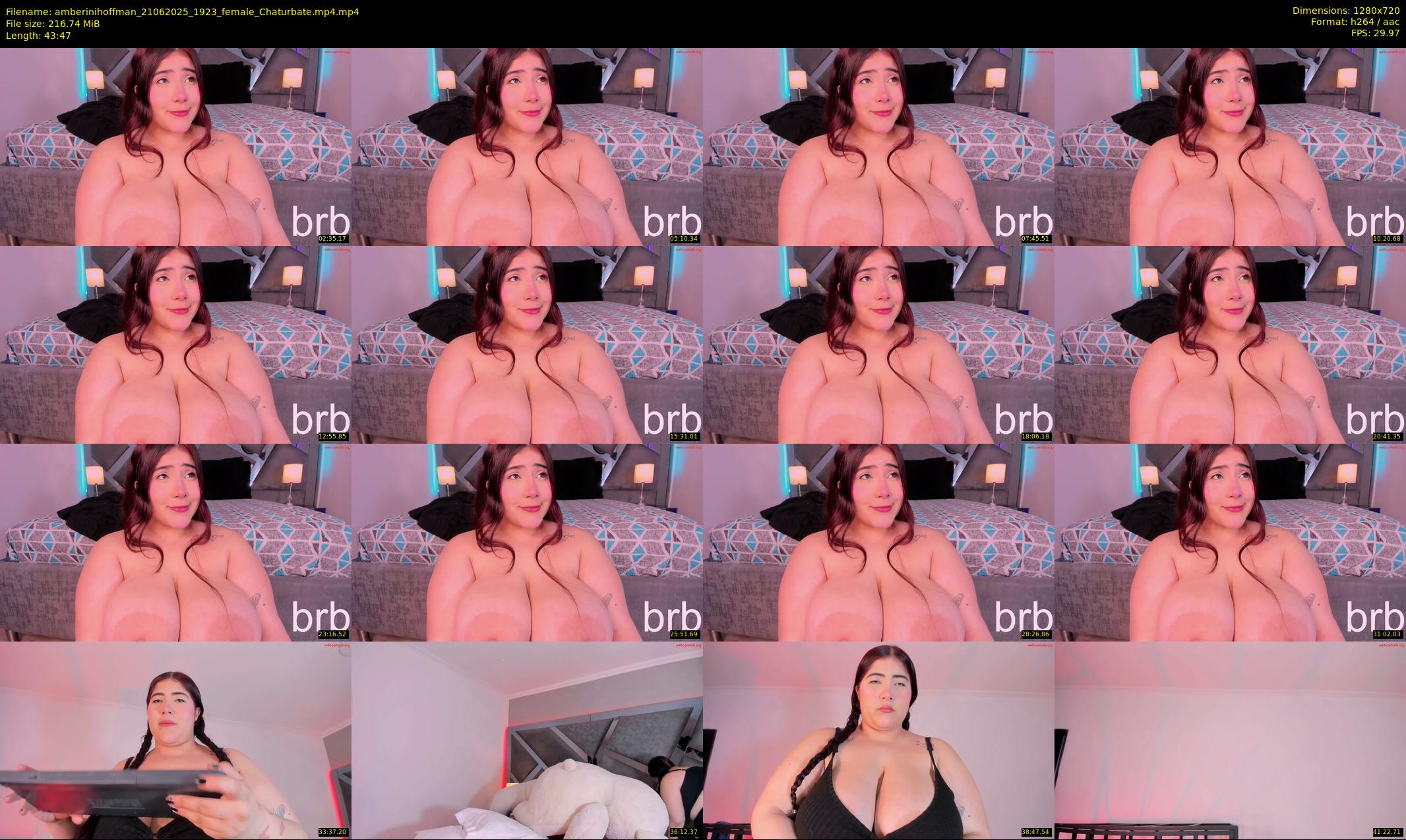 amberinihoffman — 44 minute Chaturbate female cam show recording, 720p, Jun 21, 2025