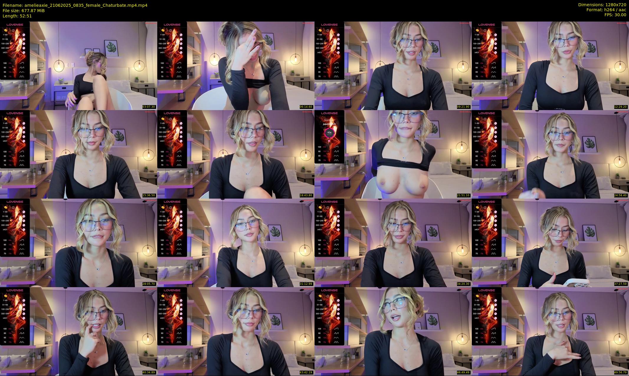 amelieaxie — 53 minute Chaturbate female cam show recording, 720p, Jun 21, 2025