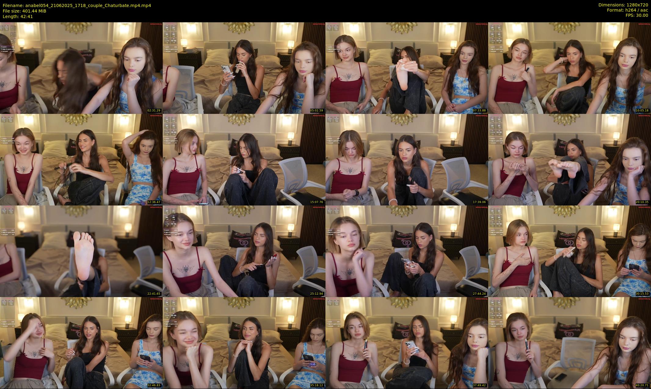anabel054 — 43 minute Chaturbate female cam show recording, 720p, Jun 21, 2025