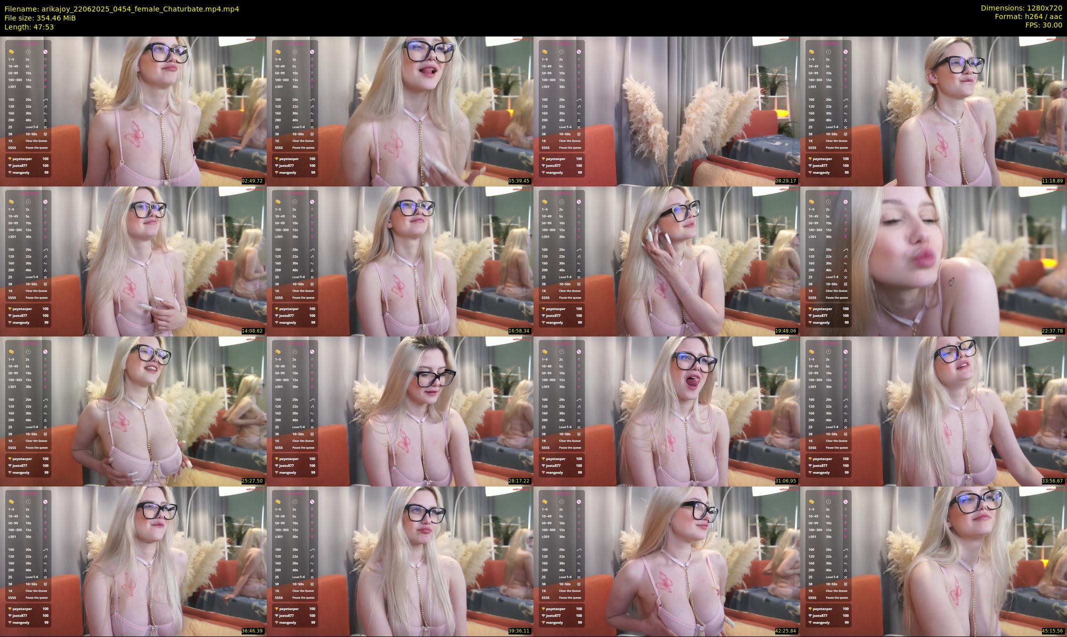 arikajoy — 48 minute Chaturbate female cam show recording, 720p, Jun 22, 2025