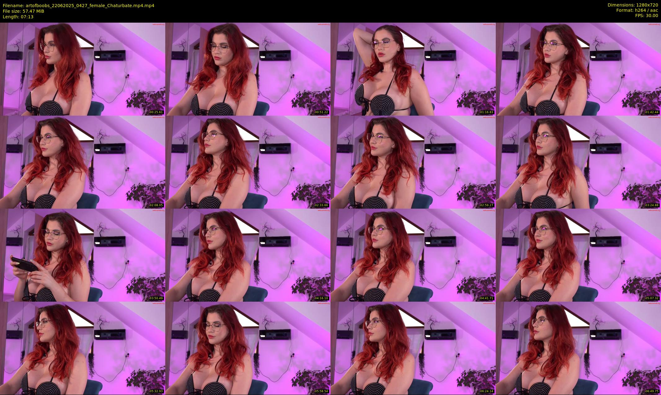 artofboobs — 8 minute Chaturbate female cam show recording, 720p, Jun 22, 2025