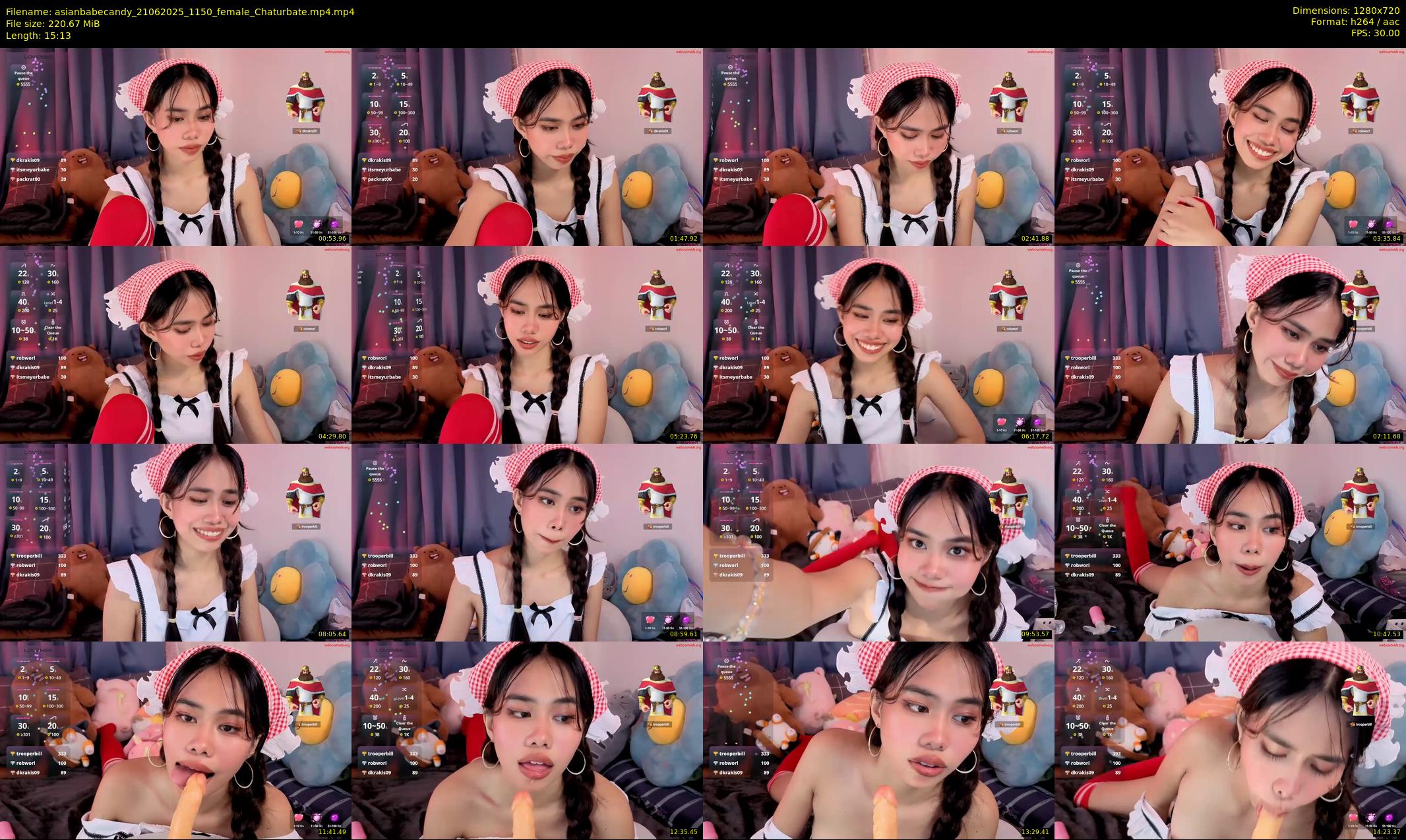 asianbabecandy — 16 minute Chaturbate female cam show recording, 720p, Jun 21, 2025