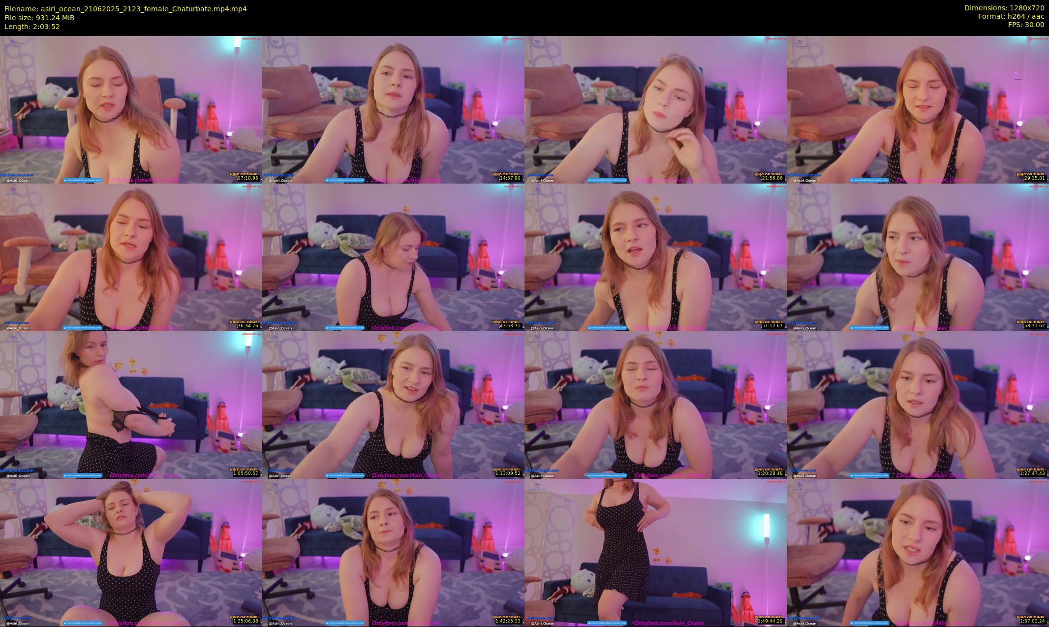 asiri_ocean — 124 minute Chaturbate female cam show recording, 720p, Jun 21, 2025
