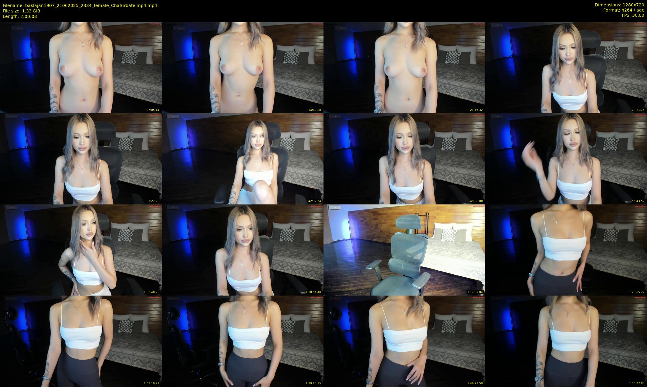 baklajan1907 — 121 minute Chaturbate female cam show recording, 720p, Jun 21, 2025