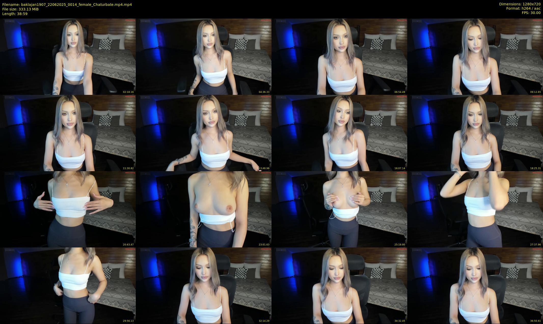 baklajan1907 — 39 minute Chaturbate female cam show recording, 720p, Jun 22, 2025