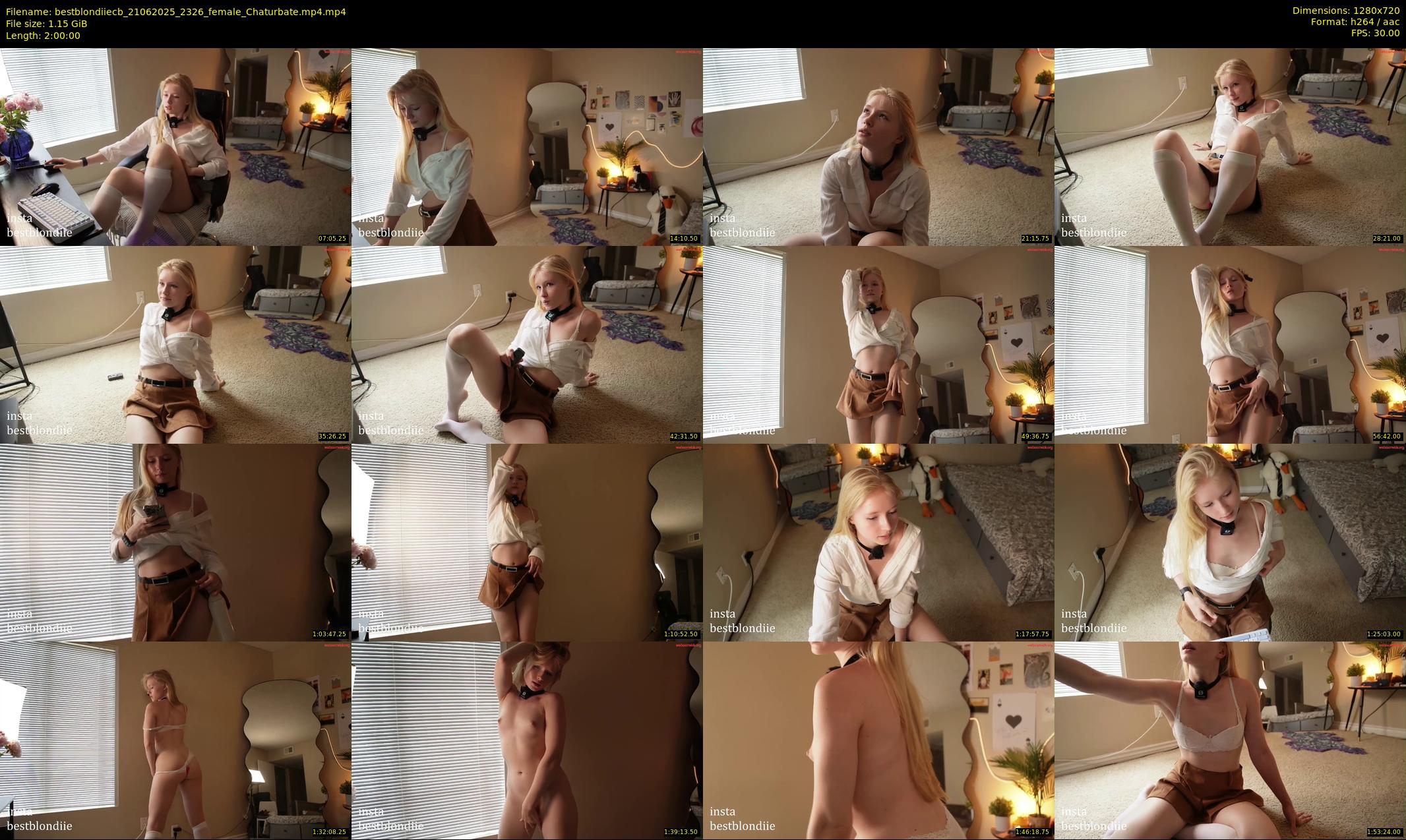 bestblondiiecb — 120 minute Chaturbate female cam show recording, 720p, Jun 21, 2025