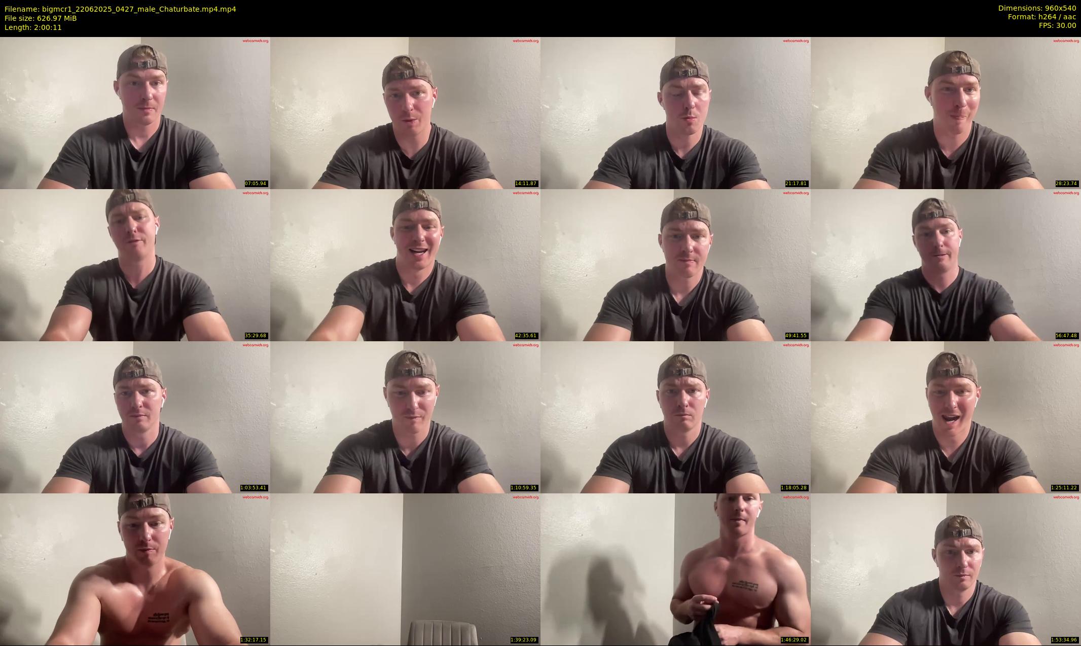 bigmcr1 — 121 minute Chaturbate male cam show recording, 480p, Jun 22, 2025