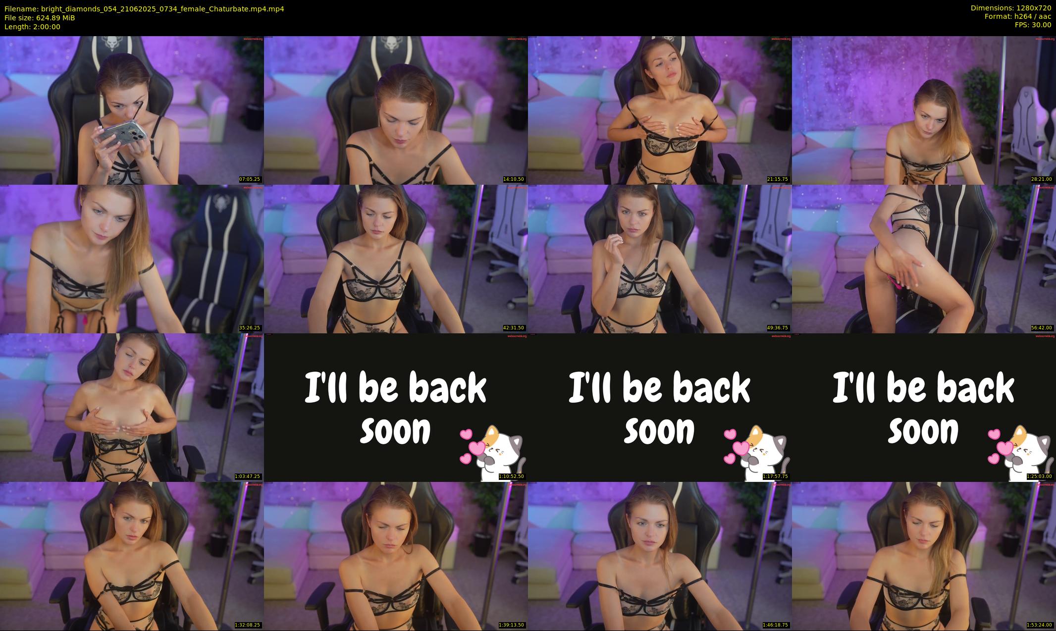 bright_diamonds_054 — 120 minute Chaturbate couple cam show recording, 720p, Jun 21, 2025