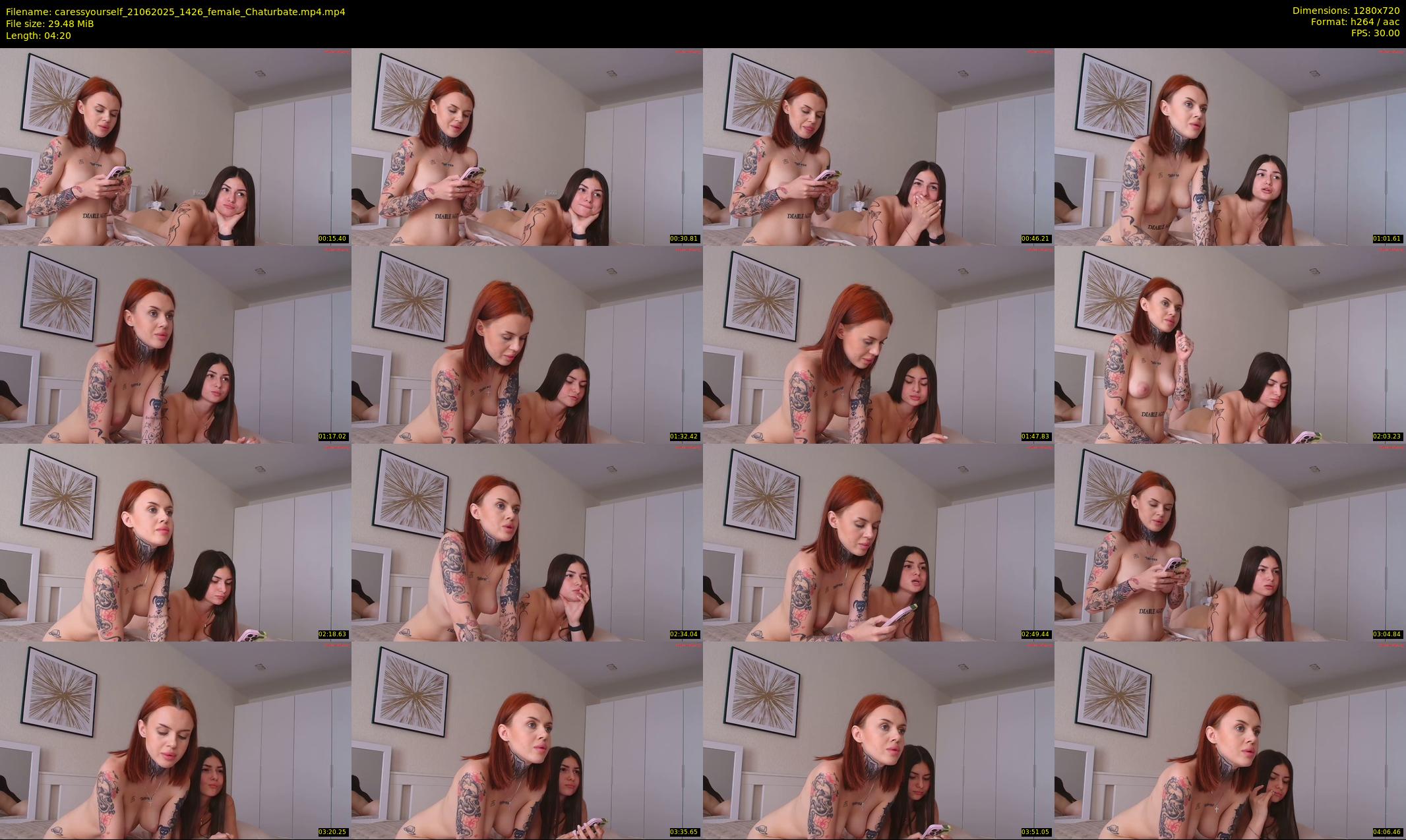 caressyourself — 5 minute Chaturbate female cam show recording, 720p, Jun 21, 2025