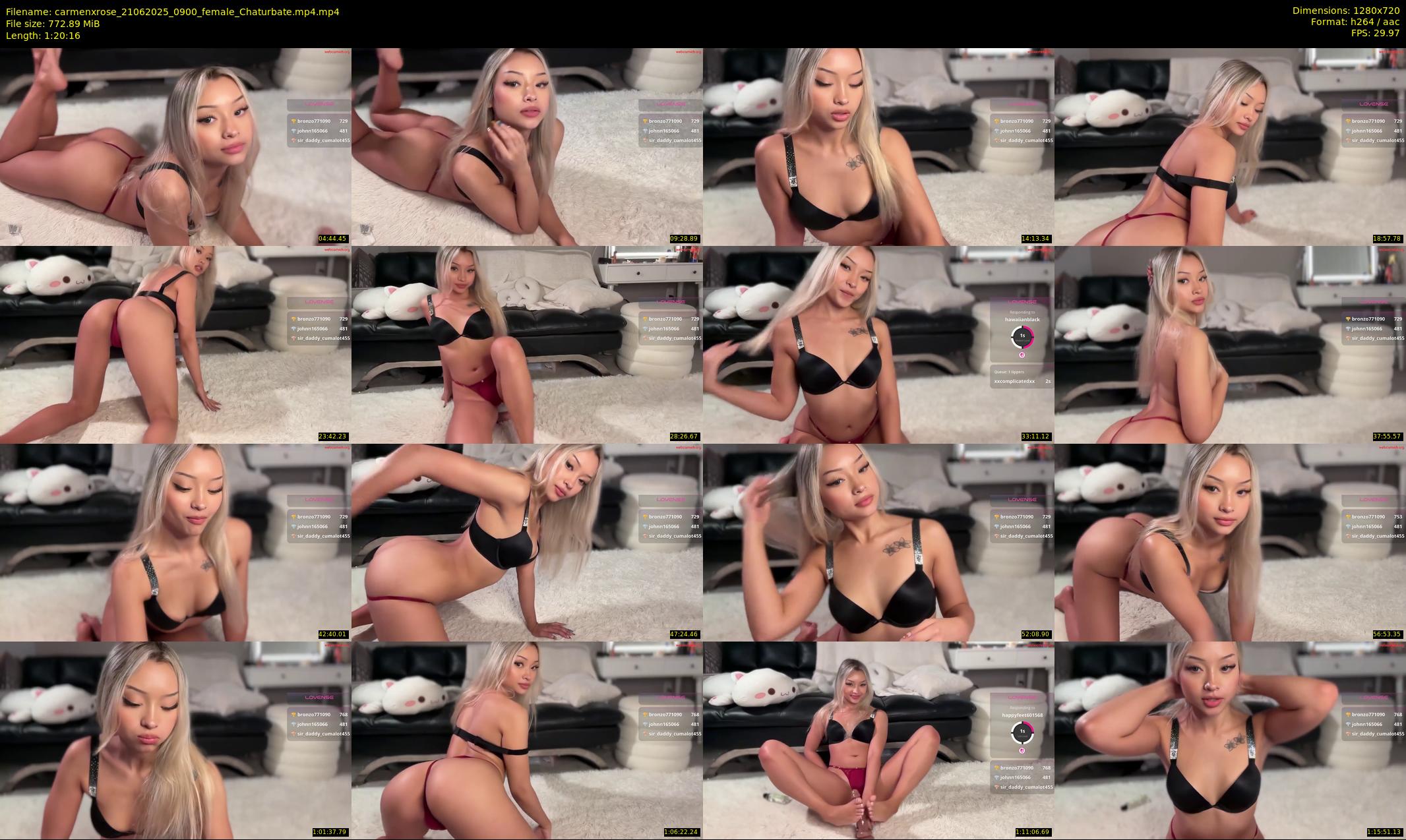 carmenxrose — 81 minute Chaturbate female cam show recording, 720p, Jun 21, 2025