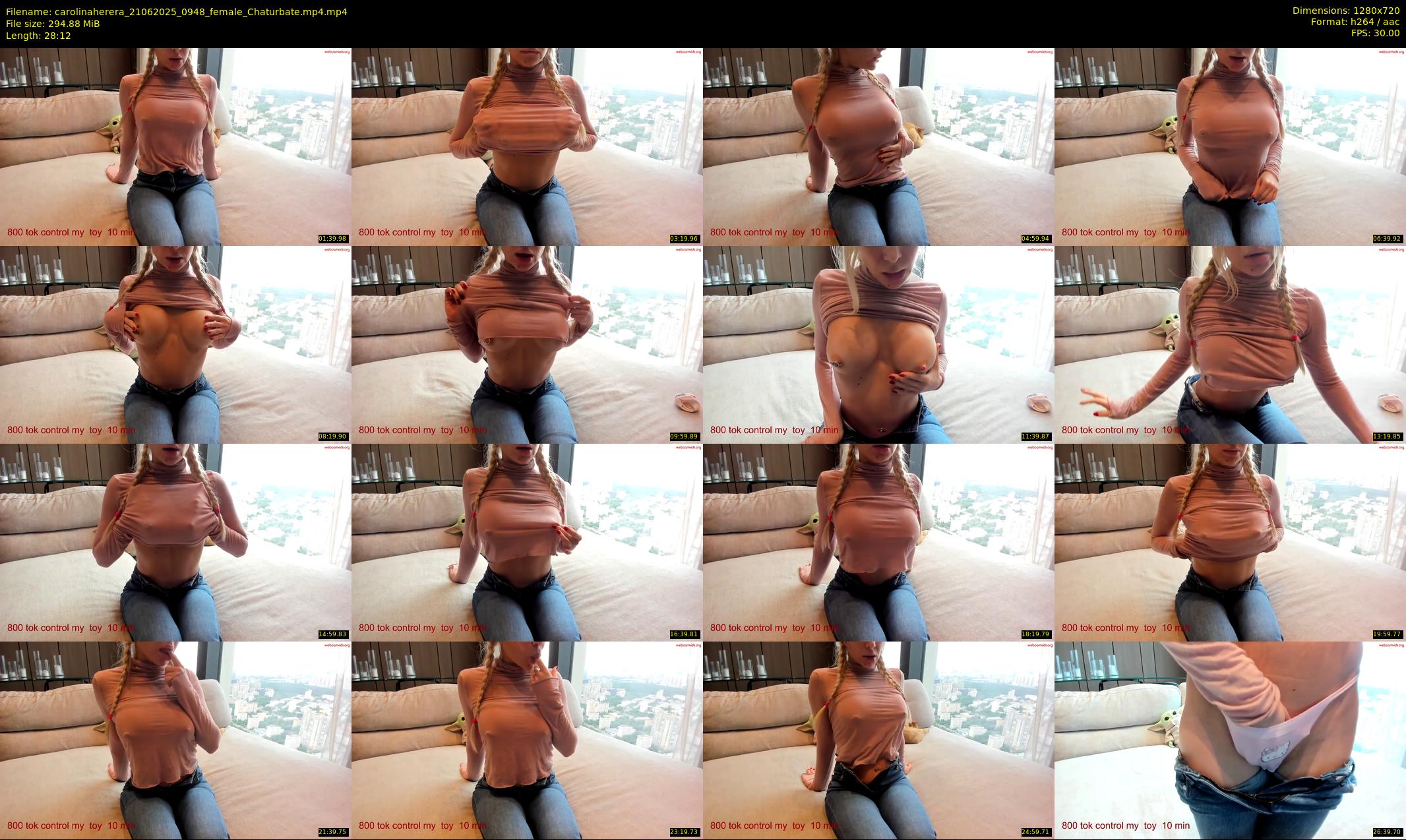 carolinaherera — 29 minute Chaturbate female cam show recording, 720p, Jun 21, 2025