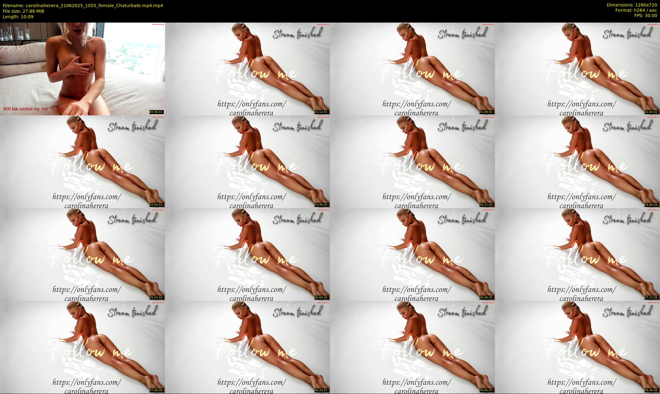 carolinaherera — 11 minute Chaturbate female cam show recording, 720p, Jun 21, 2025