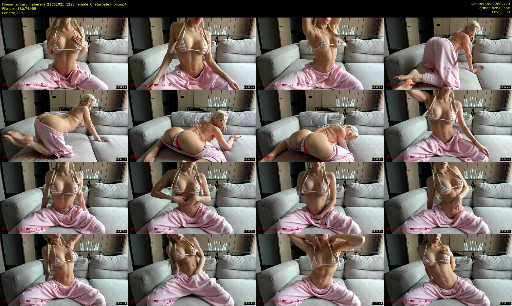 carolinaherera — 13 minute Chaturbate female cam show recording, 720p, Jun 21, 2025