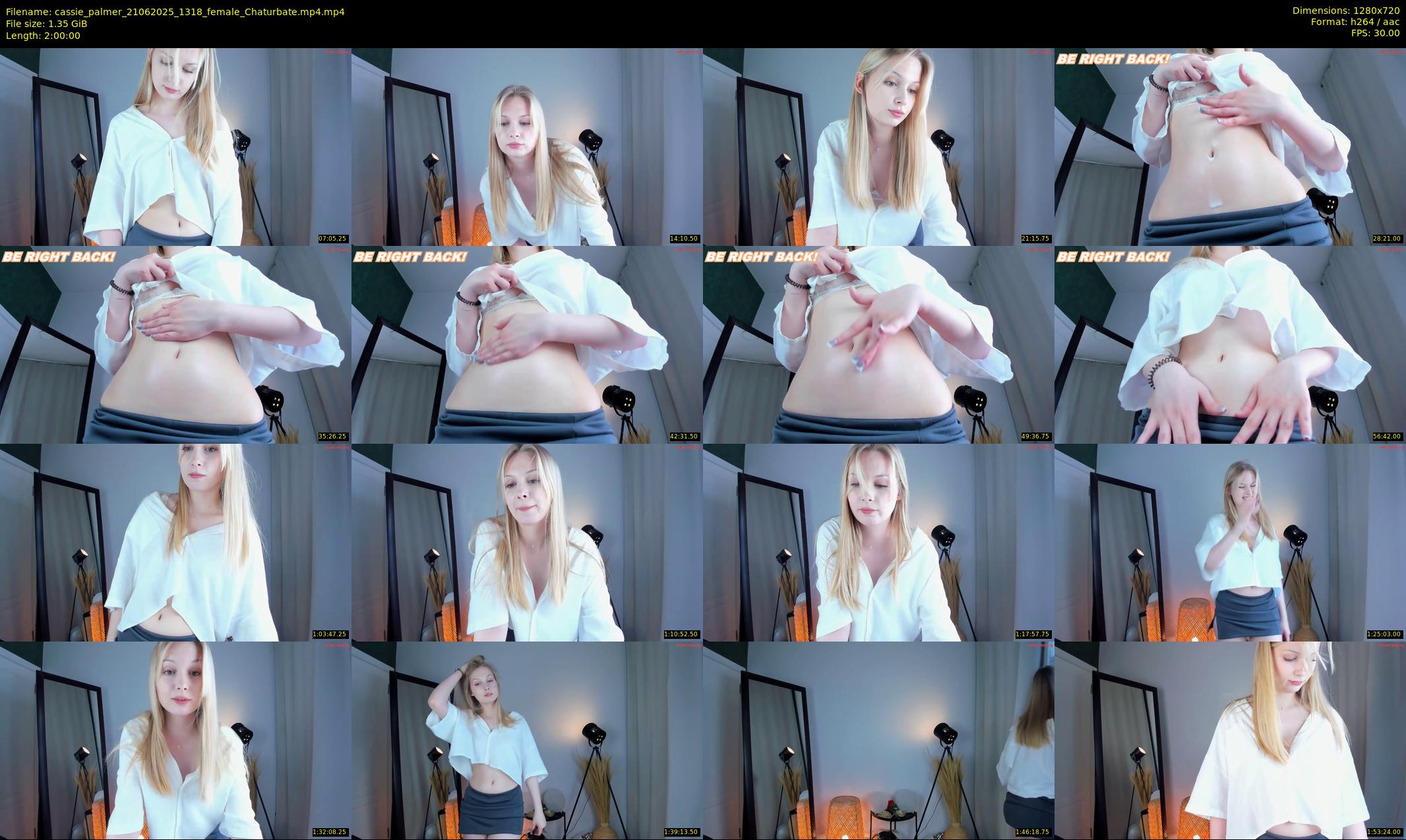cassie_palmer — 120 minute Chaturbate female cam show recording, 720p, Jun 21, 2025