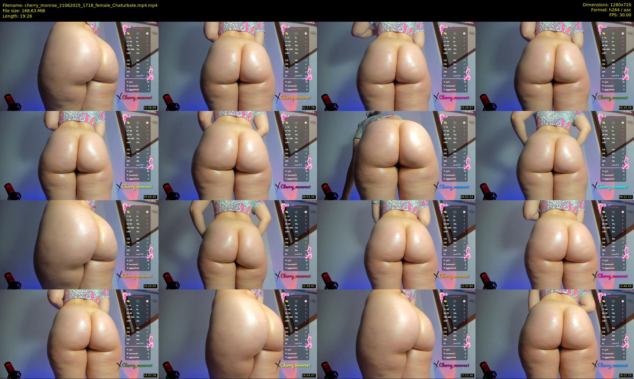 cherry_monroe — 20 minute Chaturbate female cam show recording, 720p, Jun 21, 2025