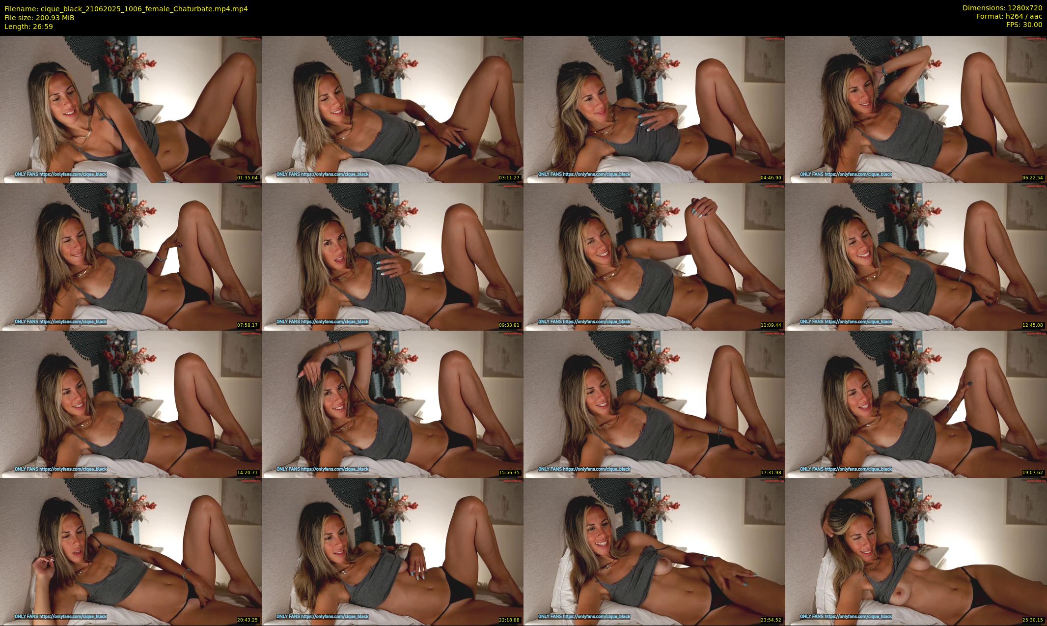 cique_black — 27 minute Chaturbate female cam show recording, 720p, Jun 21, 2025