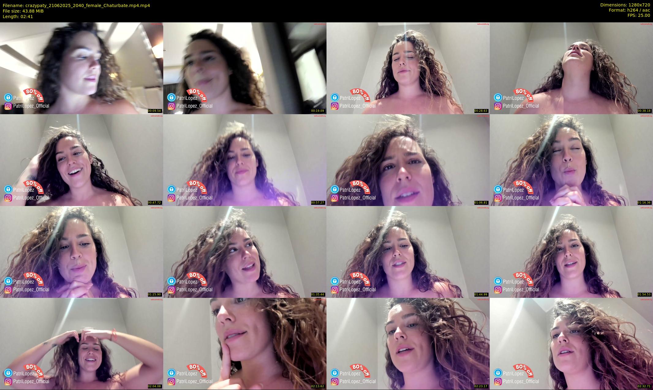 crazypaty — 3 minute Chaturbate female cam show recording, 720p, Jun 21, 2025