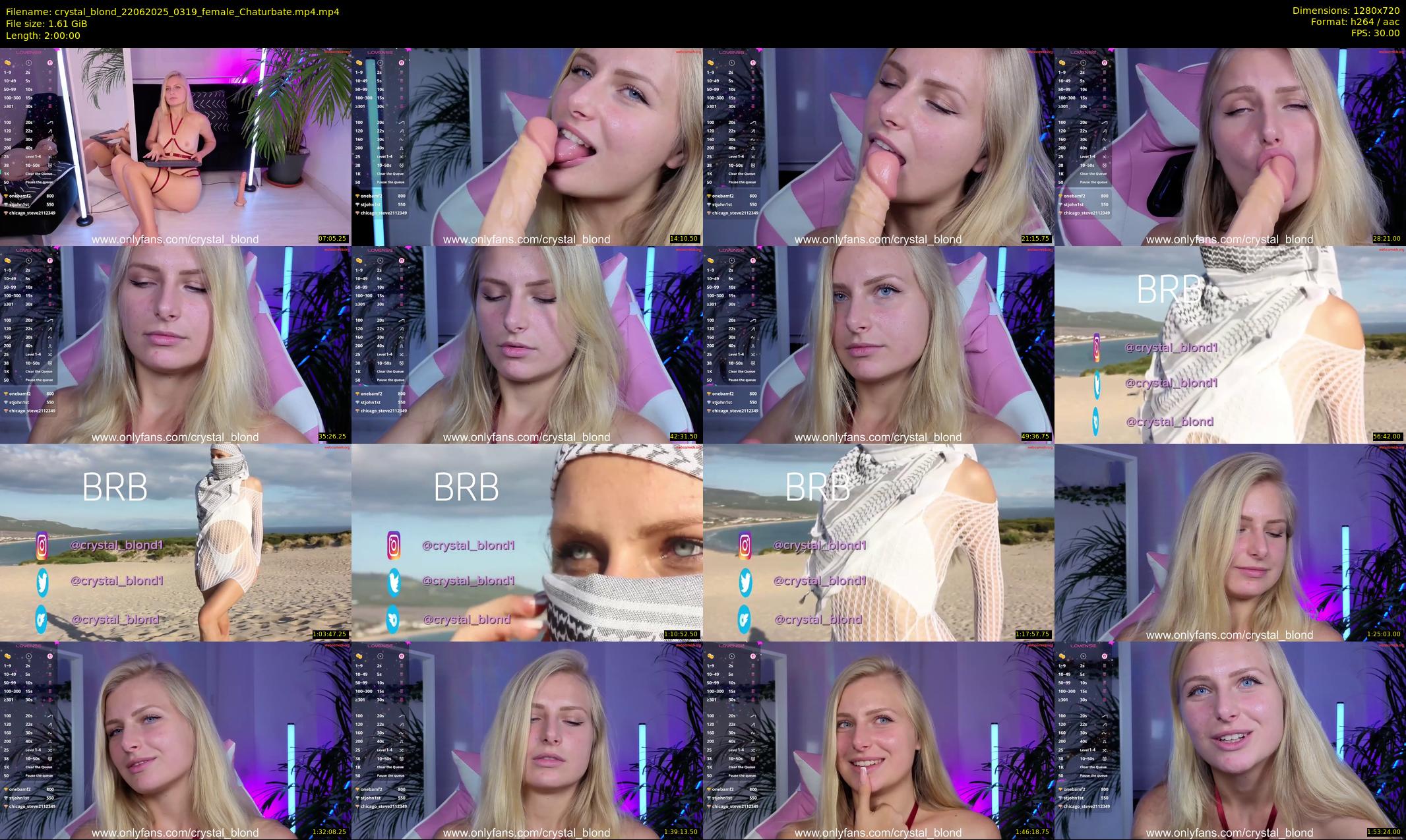 crystal_blond — 120 minute Chaturbate female cam show recording, 720p, Jun 22, 2025