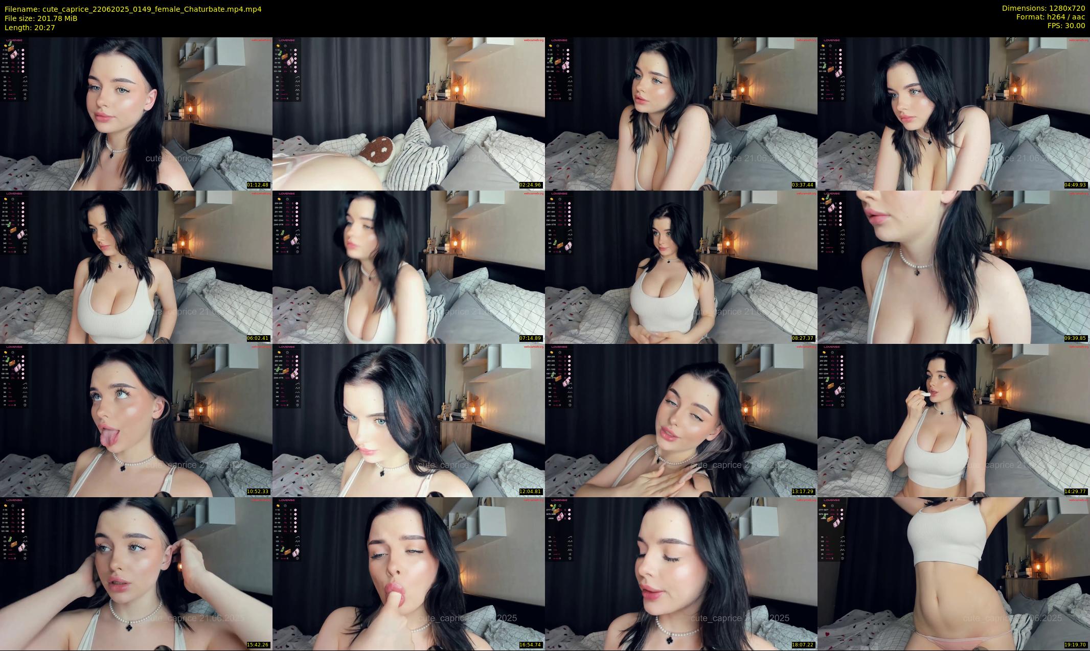 cute_caprice — 21 minute Chaturbate female cam show recording, 720p, Jun 22, 2025
