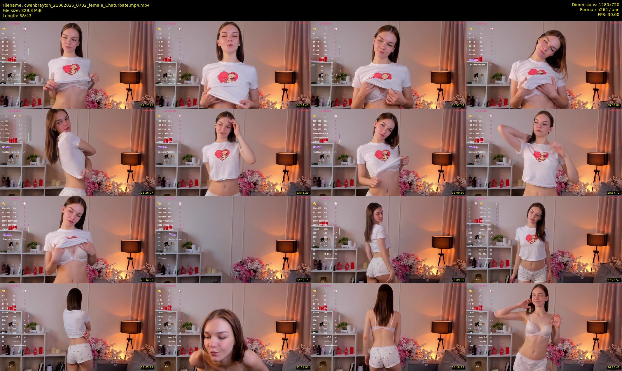 cwenbrayton — 39 minute Chaturbate female cam show recording, 720p, Jun 21, 2025
