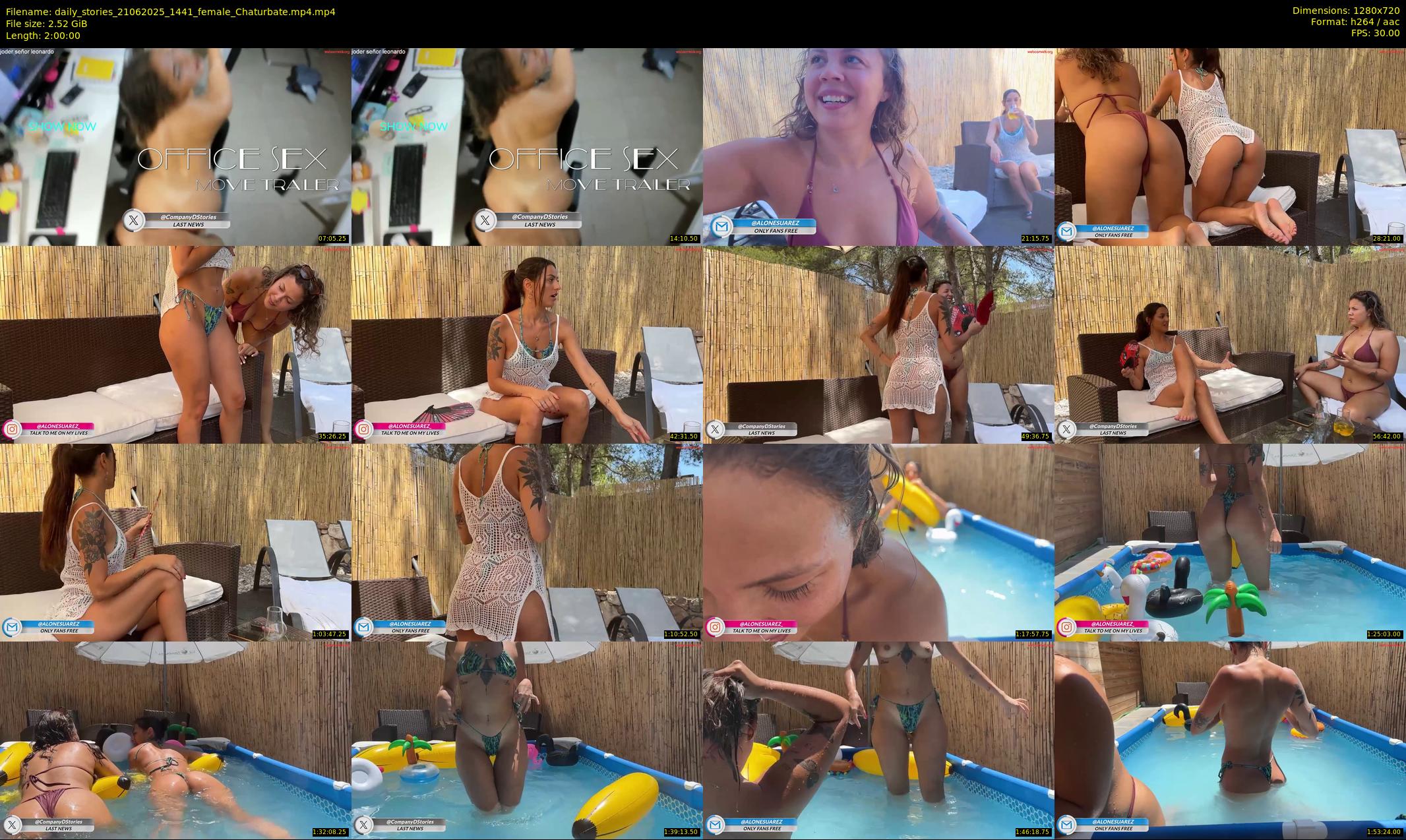 daily_stories — 120 minute Chaturbate couple cam show recording, 720p, Jun 21, 2025