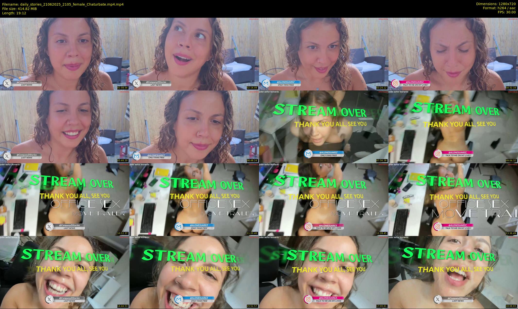 daily_stories — 20 minute Chaturbate couple cam show recording, 720p, Jun 21, 2025