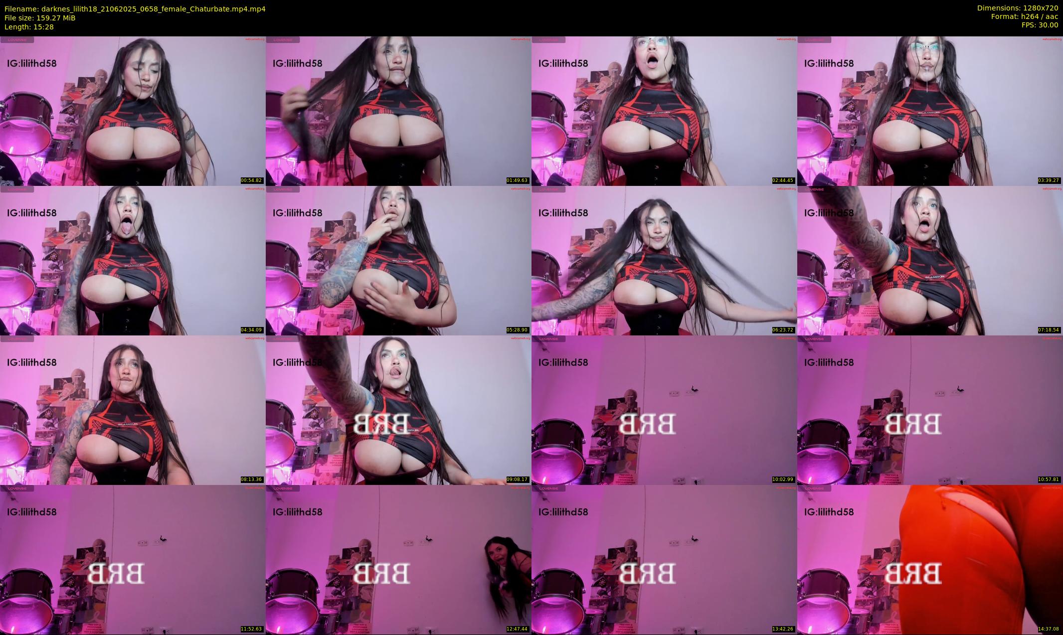 darknes_lilith18 — 16 minute Chaturbate female cam show recording, 720p, Jun 21, 2025