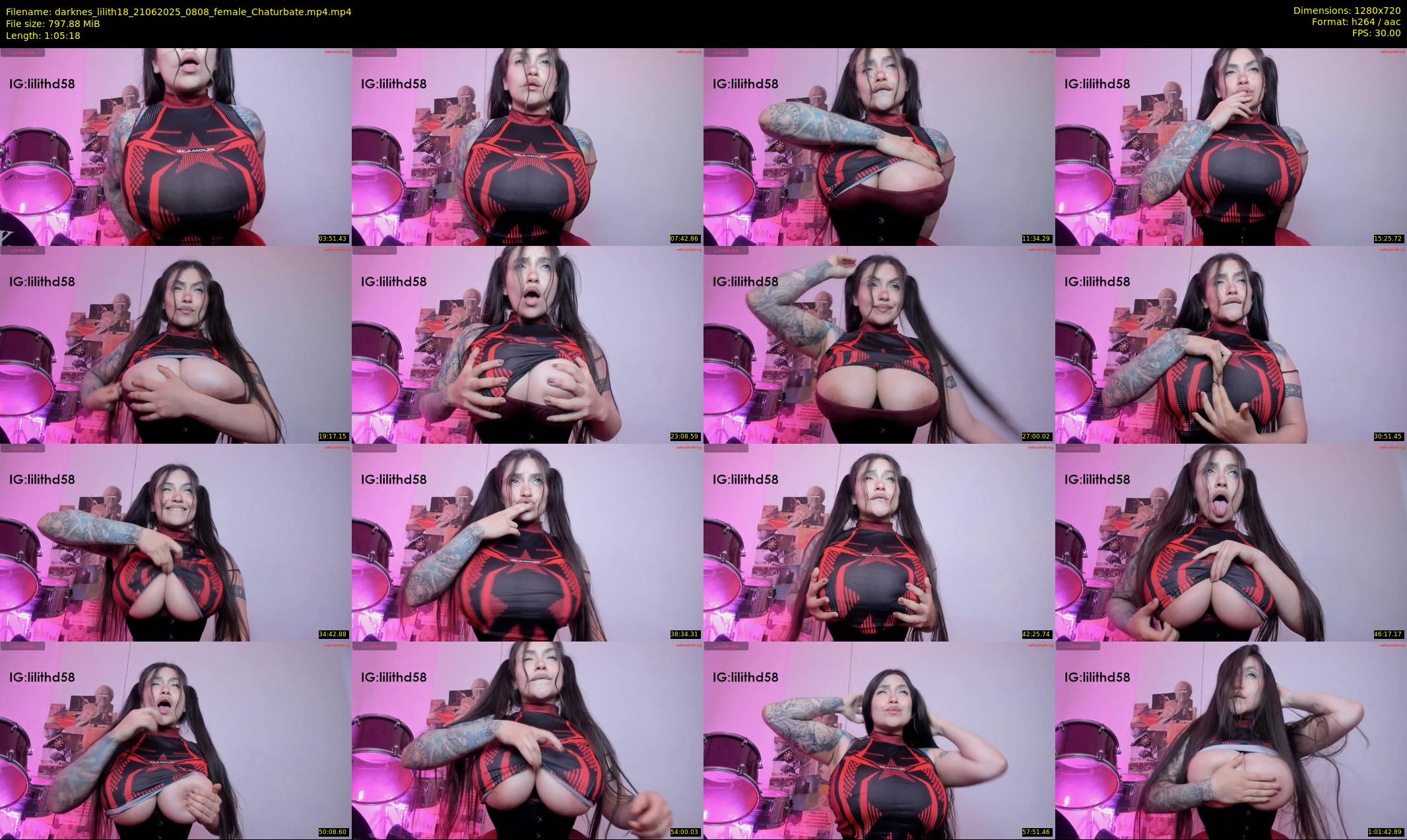 darknes_lilith18 — 66 minute Chaturbate female cam show recording, 720p, Jun 21, 2025