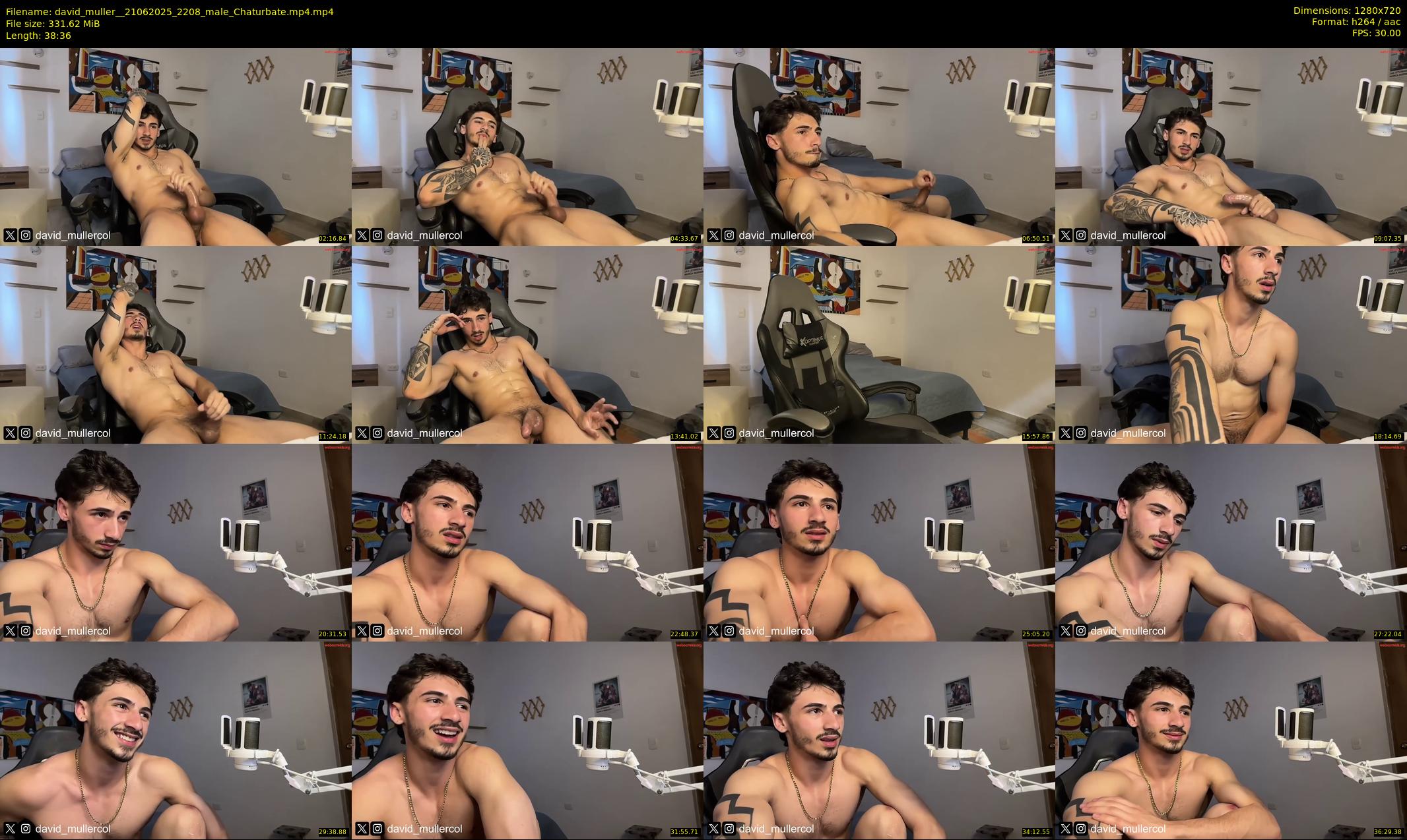 david_muller_ — 39 minute Chaturbate male cam show recording, 720p, Jun 21, 2025