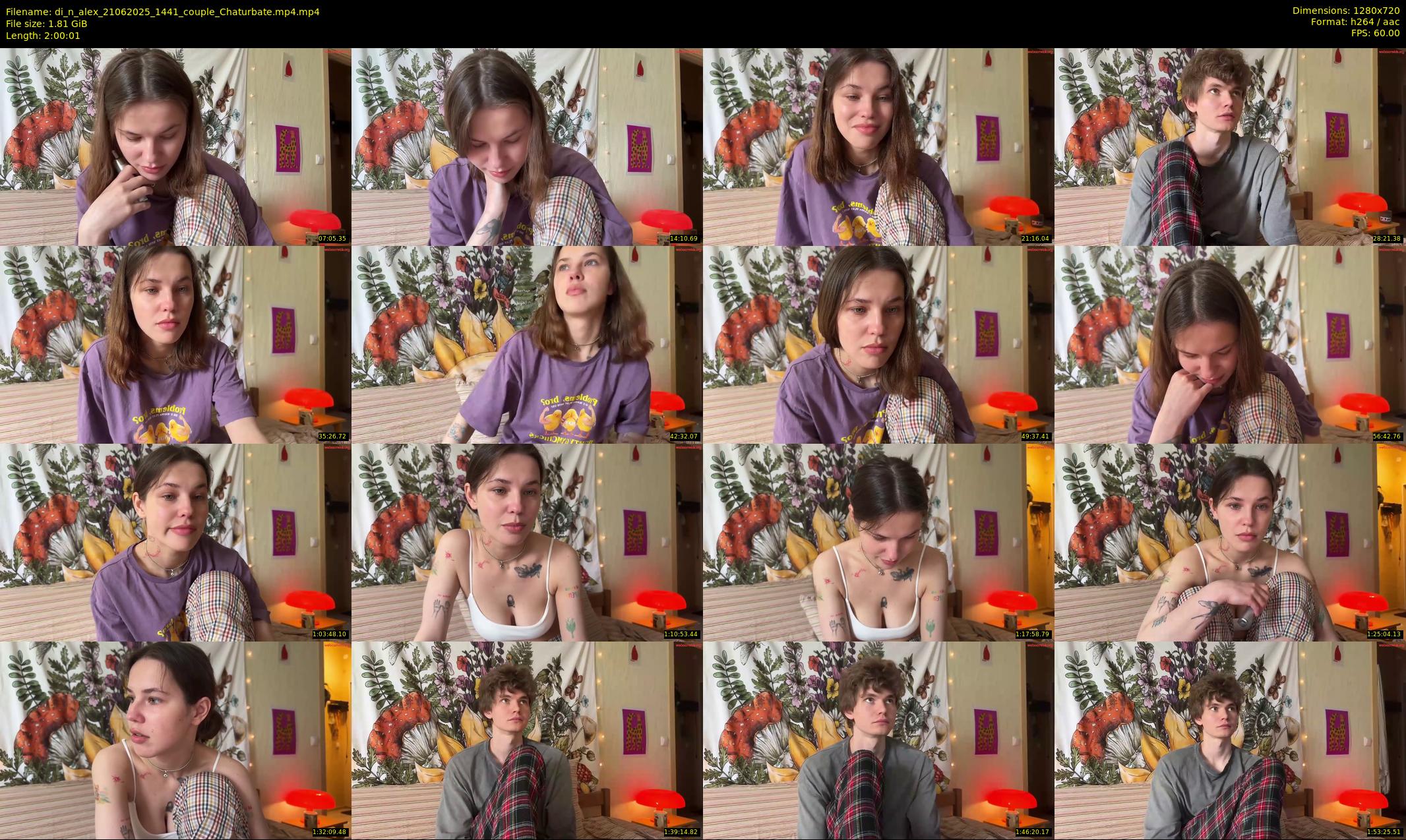 di_n_alex — 121 minute Chaturbate couple cam show recording, 720p, Jun 21, 2025
