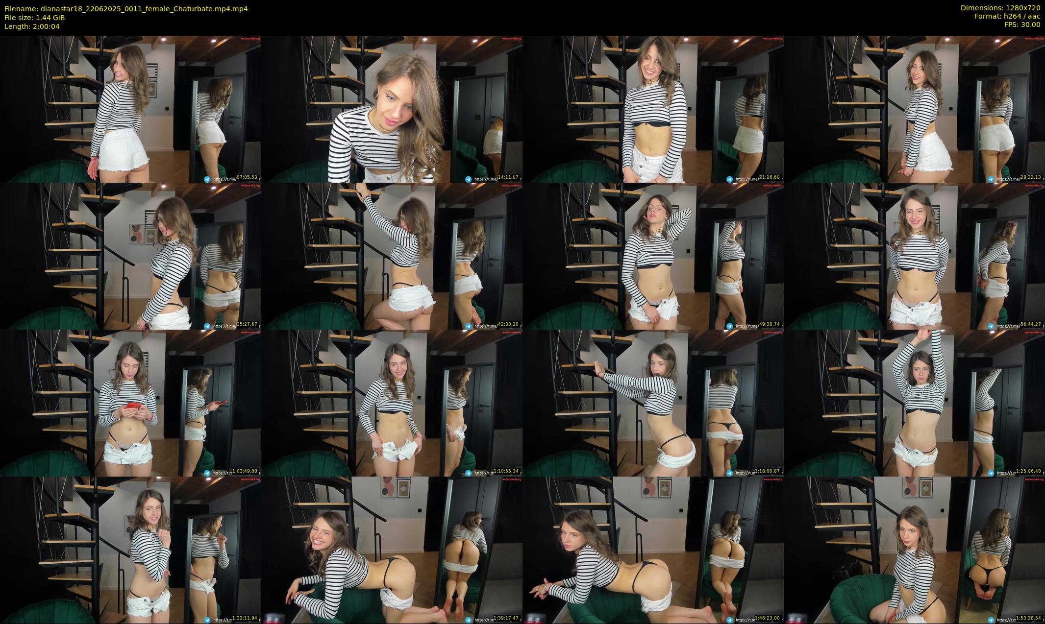 dianastar18 — 121 minute Chaturbate female cam show recording, 720p, Jun 22, 2025