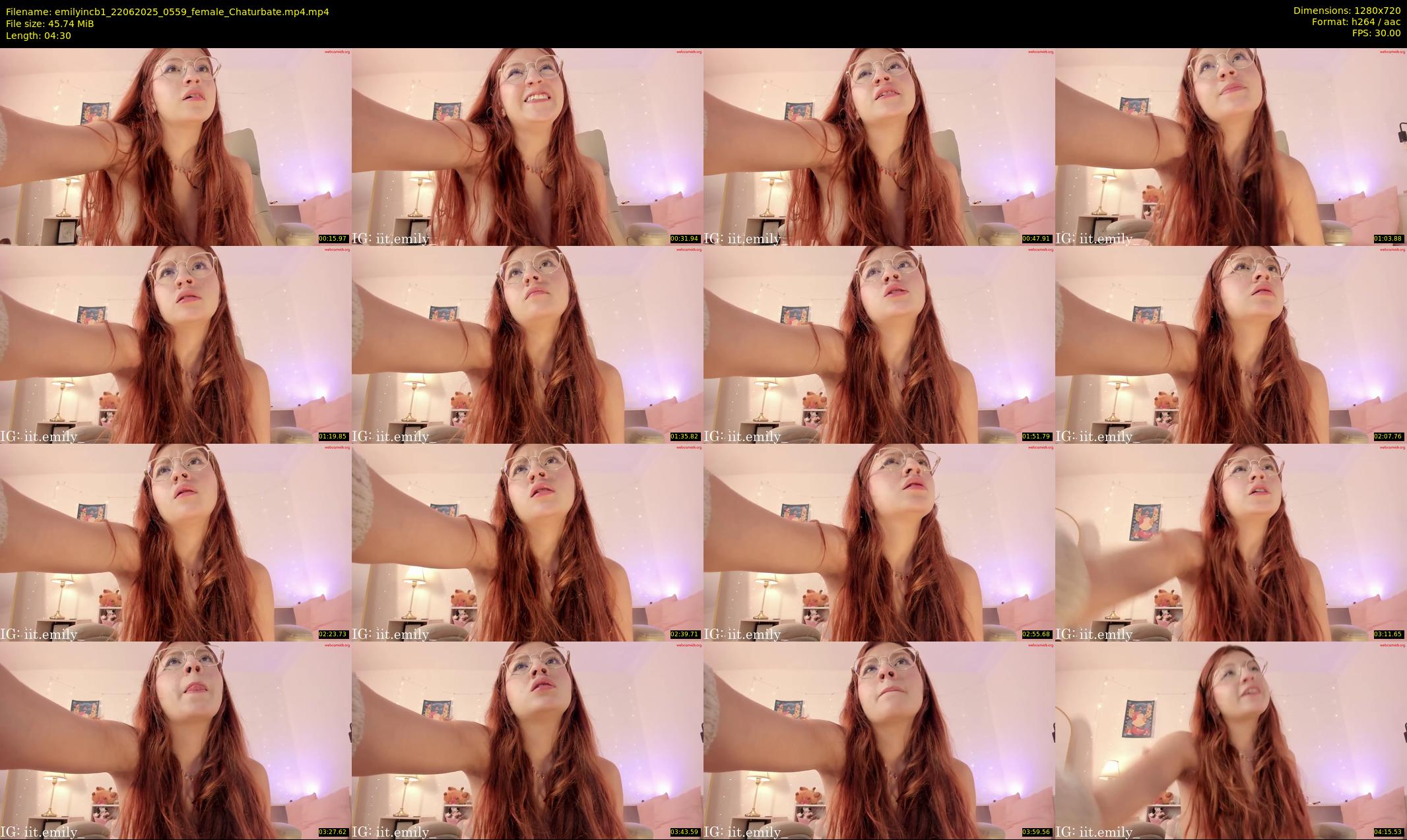emilyincb1 — 5 minute Chaturbate female cam show recording, 720p, Jun 22, 2025