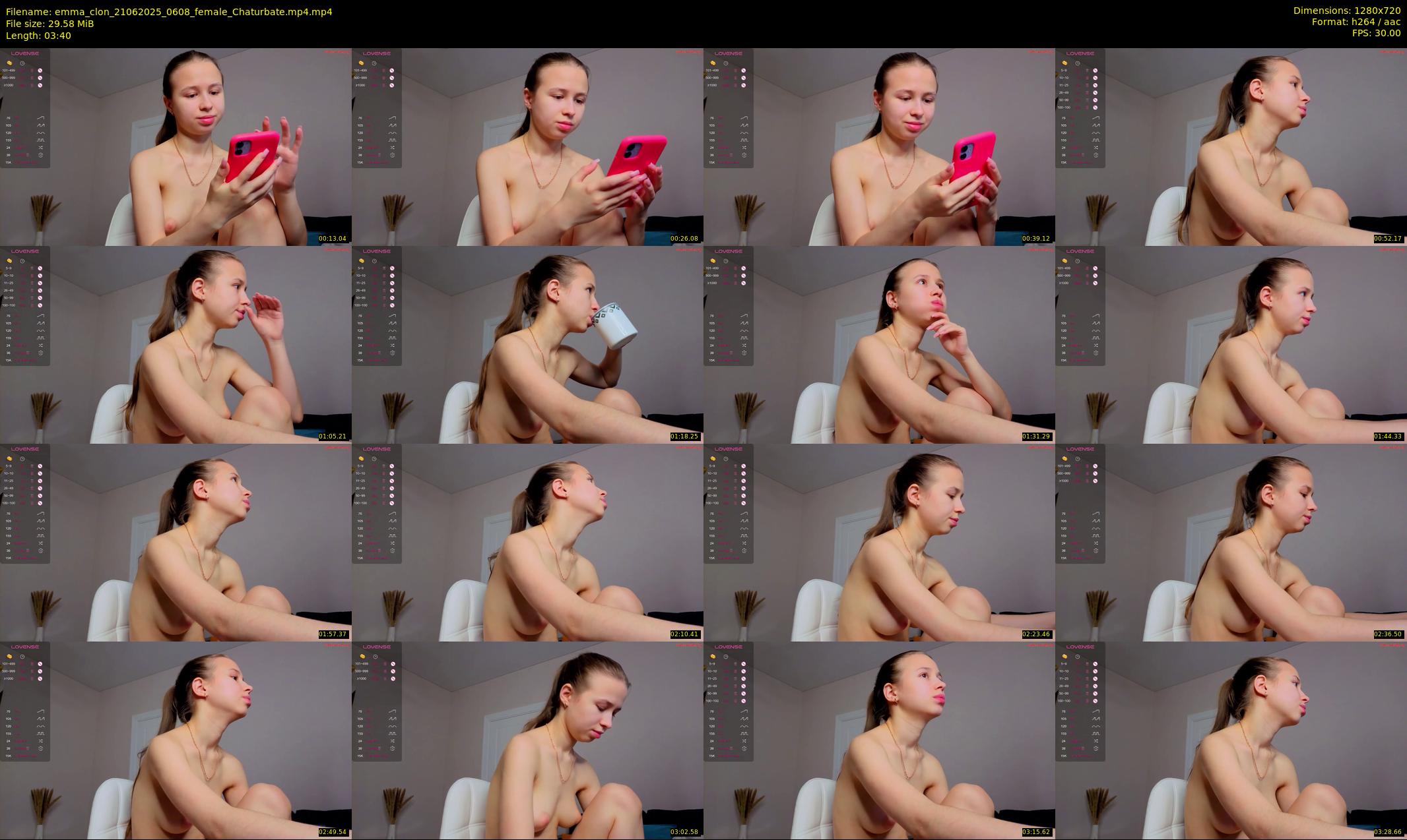 emma_clon — 4 minute Chaturbate female cam show recording, 720p, Jun 21, 2025