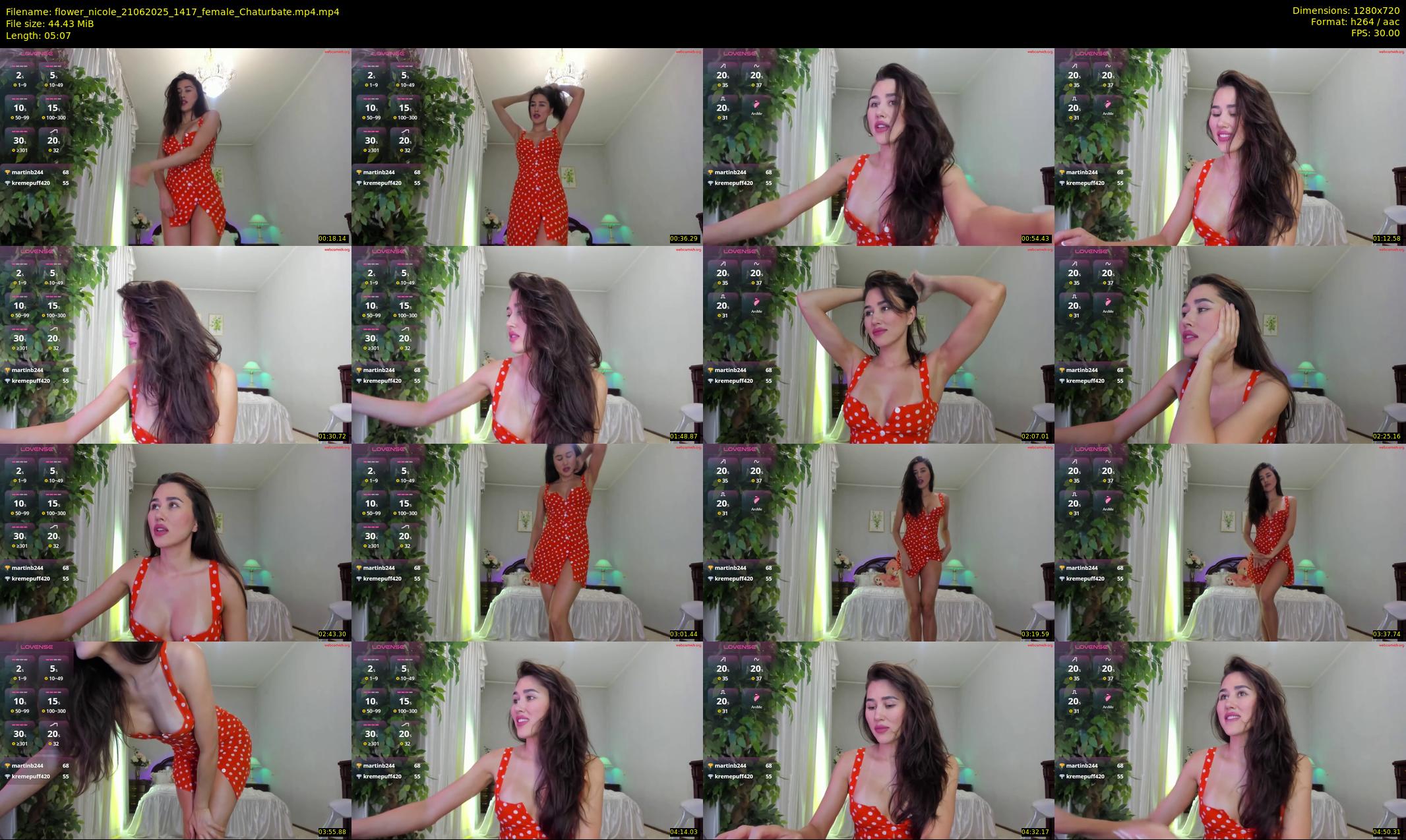 flower_nicole — 6 minute Chaturbate female cam show recording, 720p, Jun 21, 2025