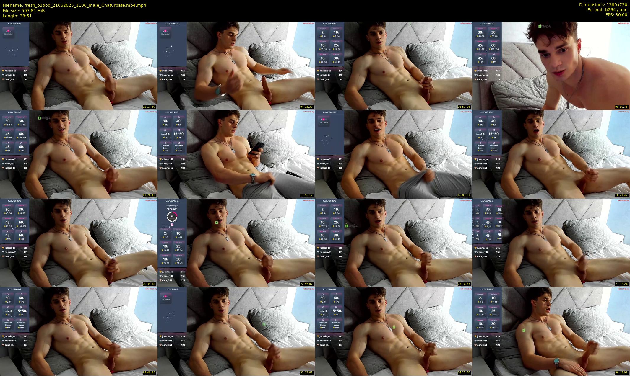 fresh_b1ood — 39 minute Chaturbate male cam show recording, 720p, Jun 21, 2025
