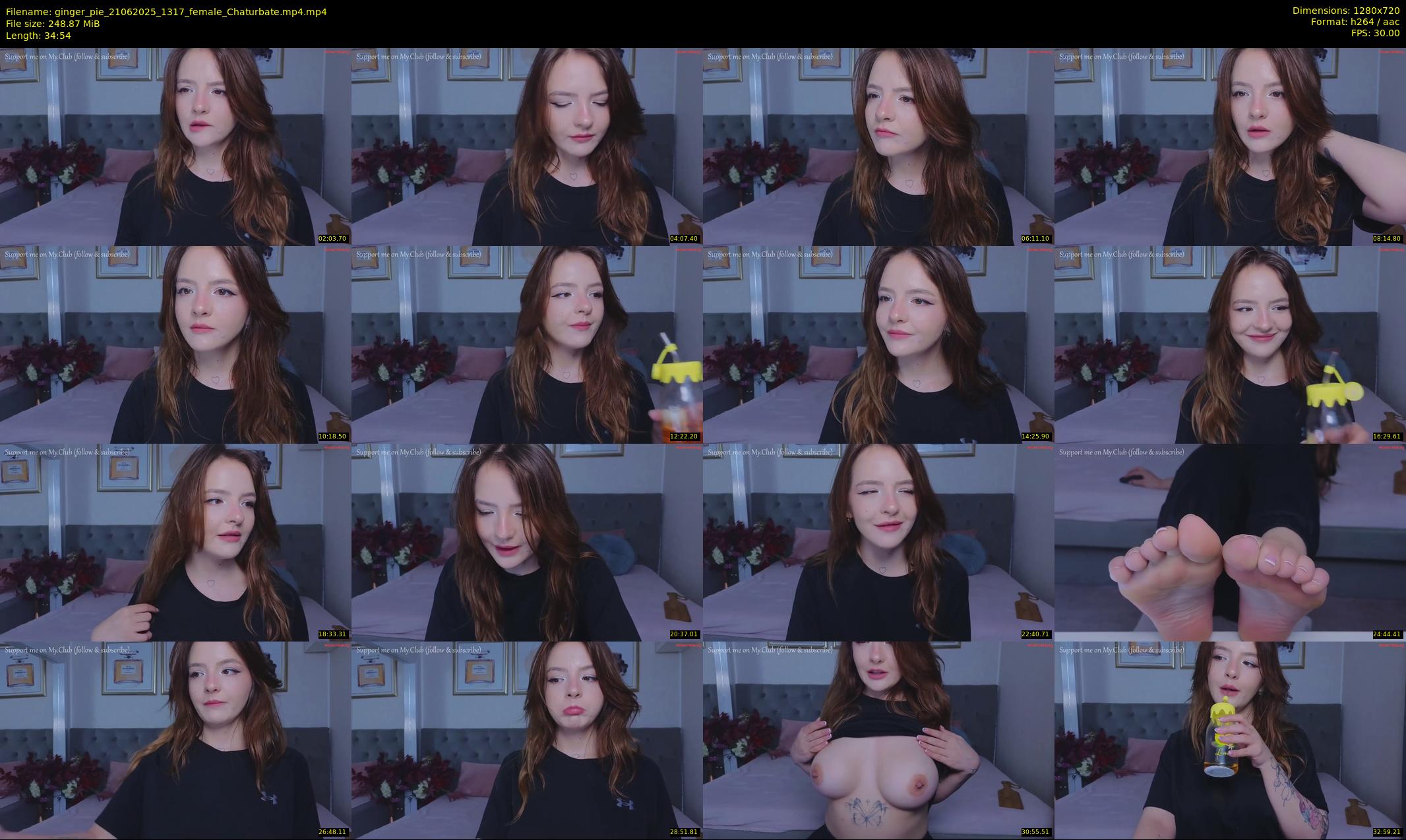 ginger_pie — 35 minute Chaturbate female cam show recording, 720p, Jun 21, 2025