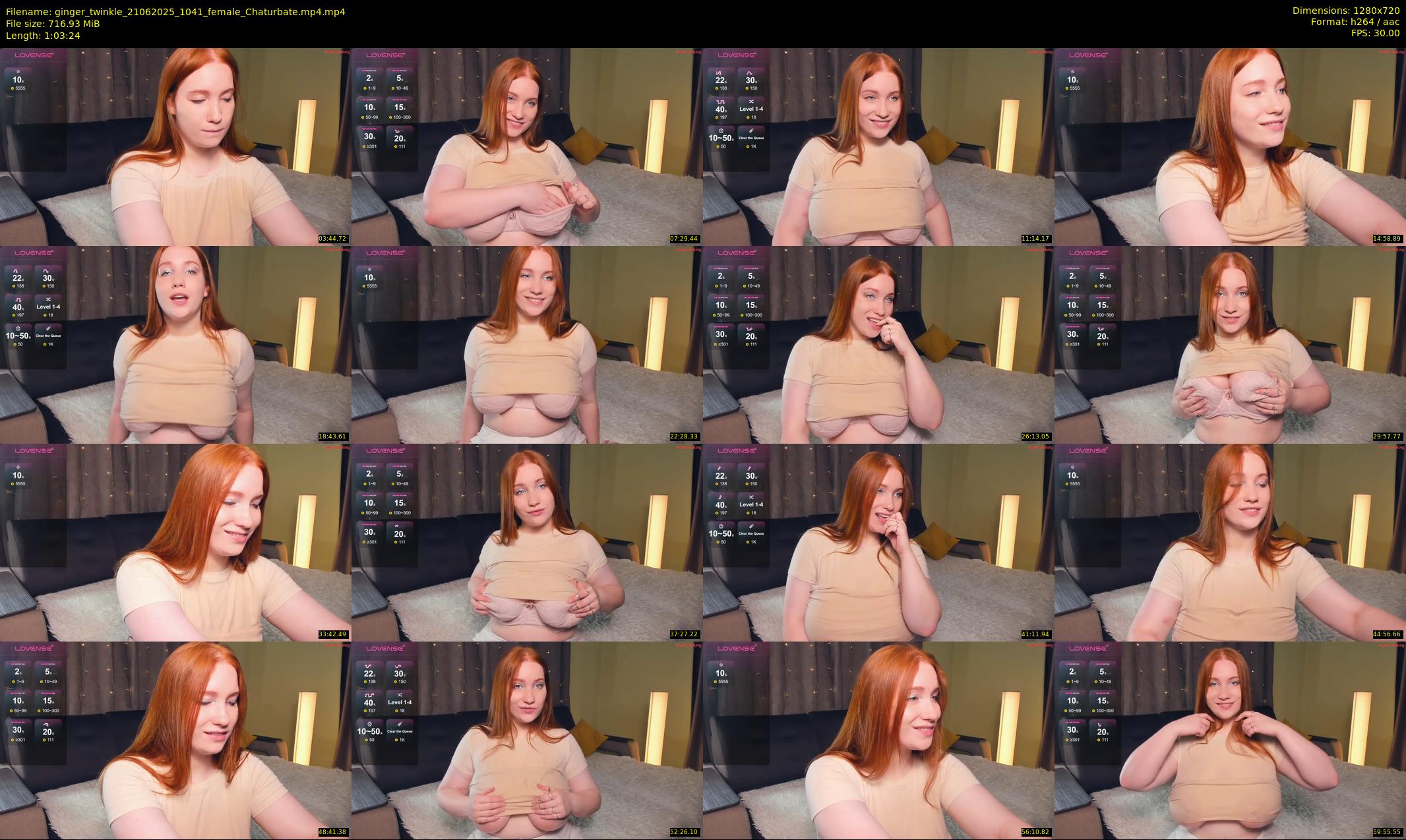 ginger_twinkle — 64 minute Chaturbate female cam show recording, 720p, Jun 21, 2025