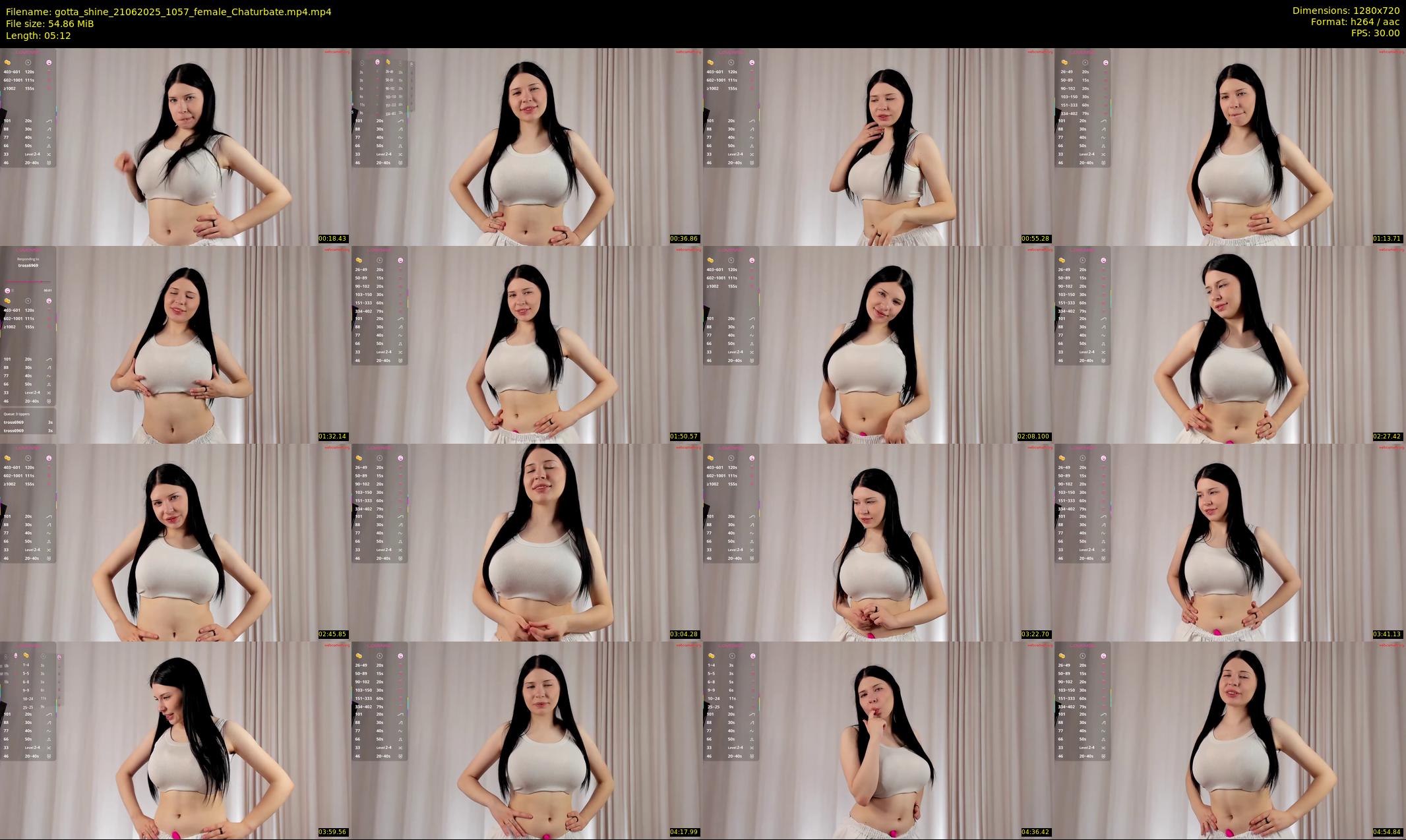 gotta_shine — 6 minute Chaturbate female cam show recording, 720p, Jun 21, 2025
