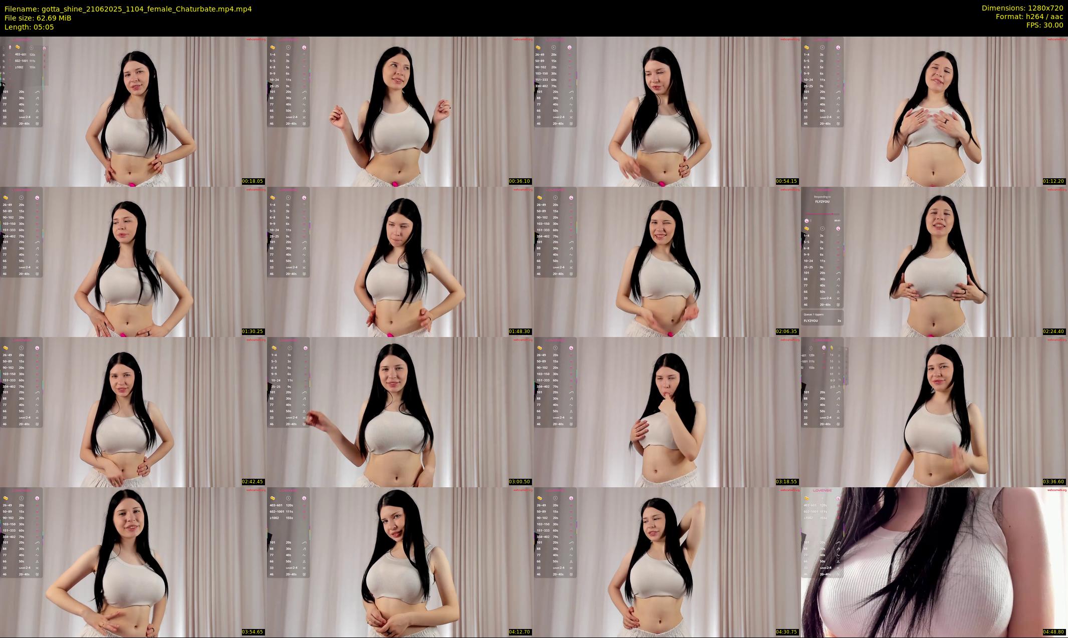 gotta_shine — 6 minute Chaturbate female cam show recording, 720p, Jun 21, 2025