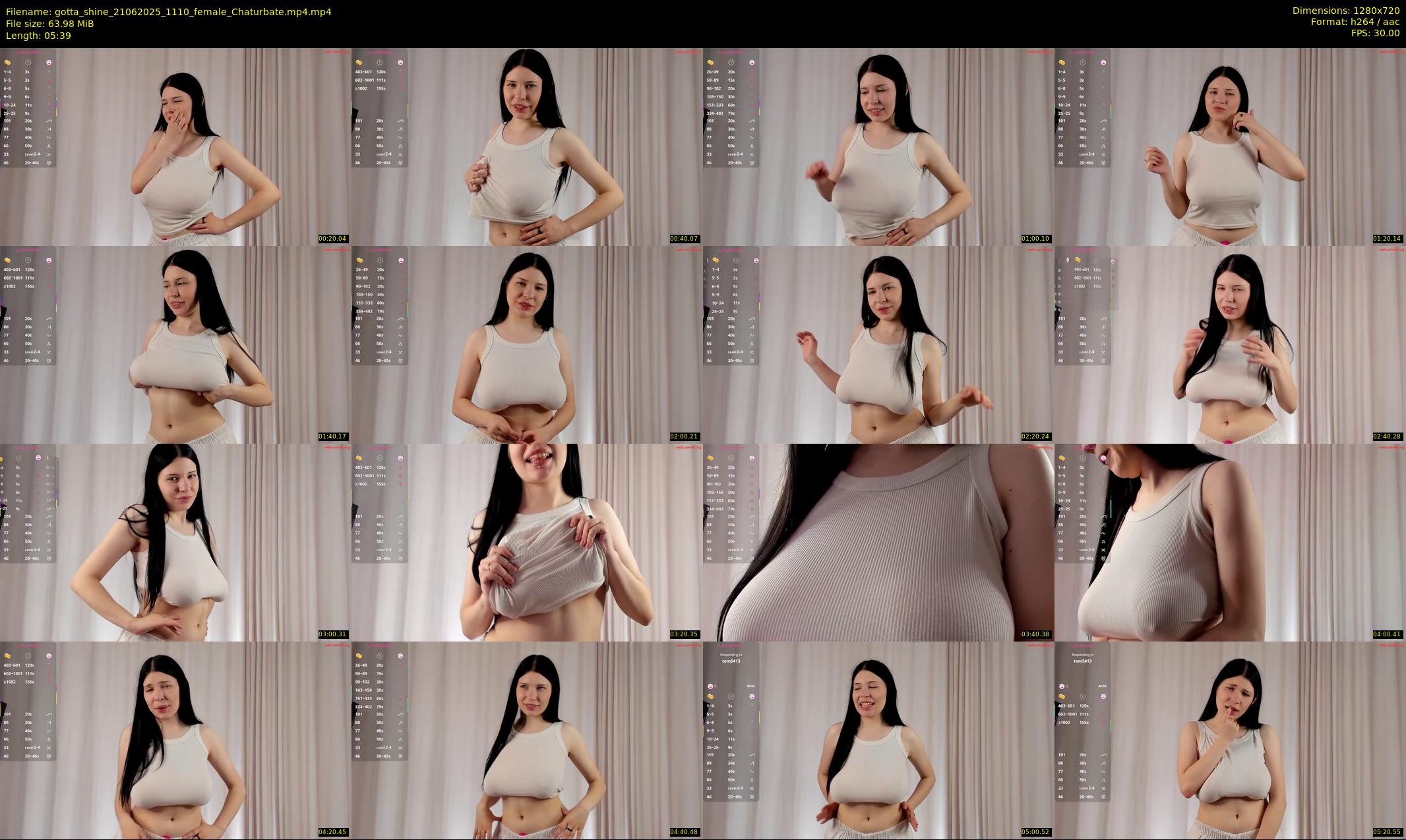 gotta_shine — 6 minute Chaturbate female cam show recording, 720p, Jun 21, 2025